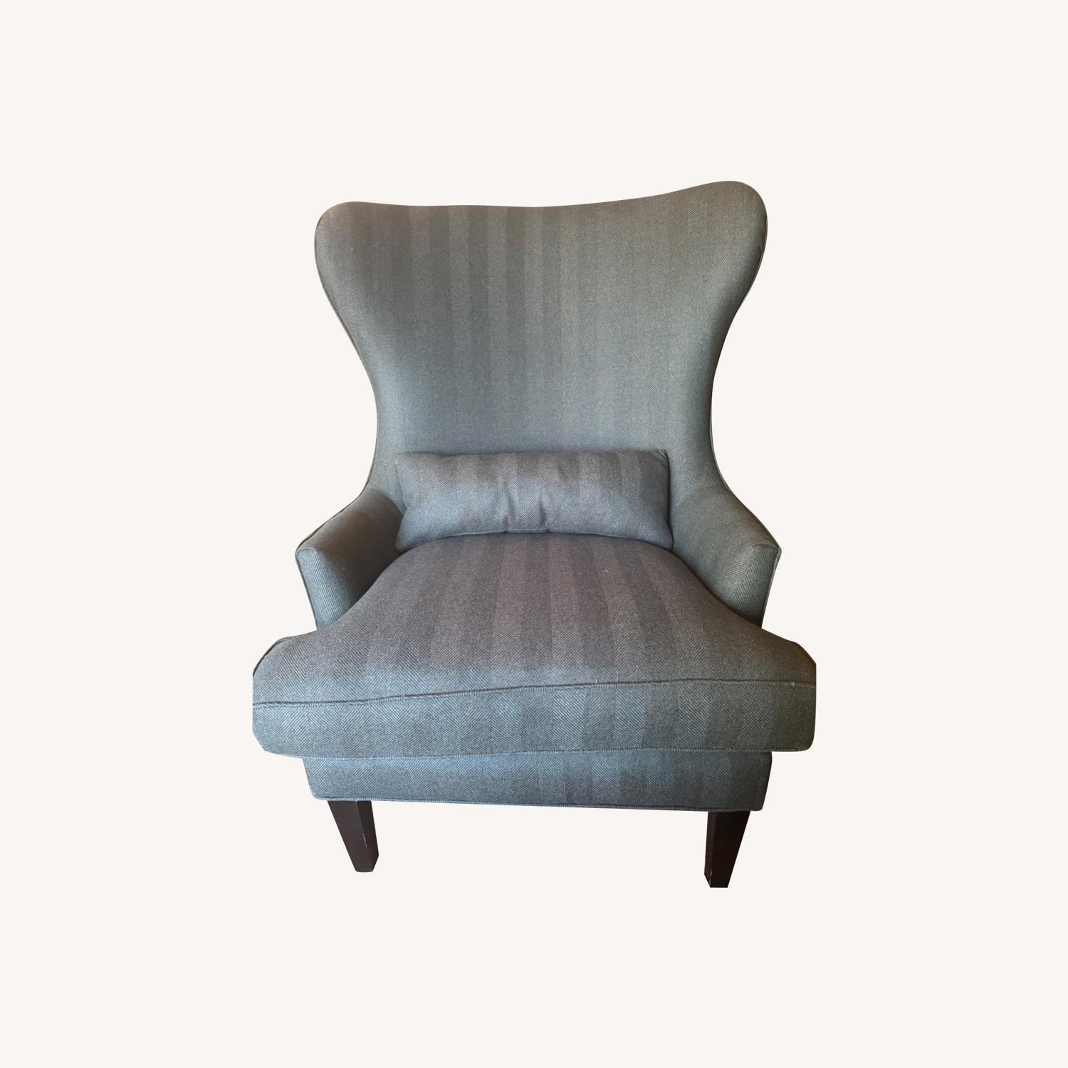 Holland and Sherry Fabric Wing Chair - image-0