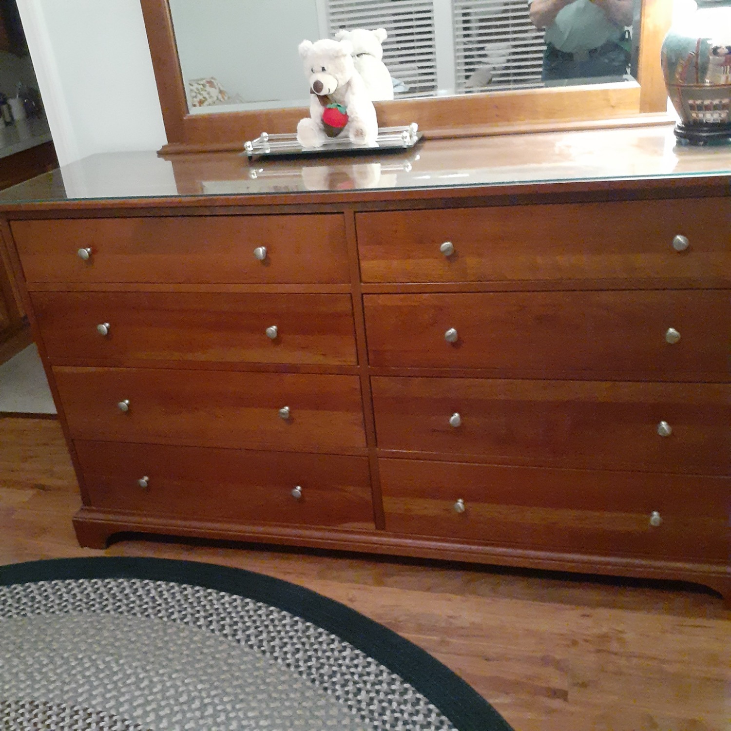 Dresser with Attached Mirror - image-3