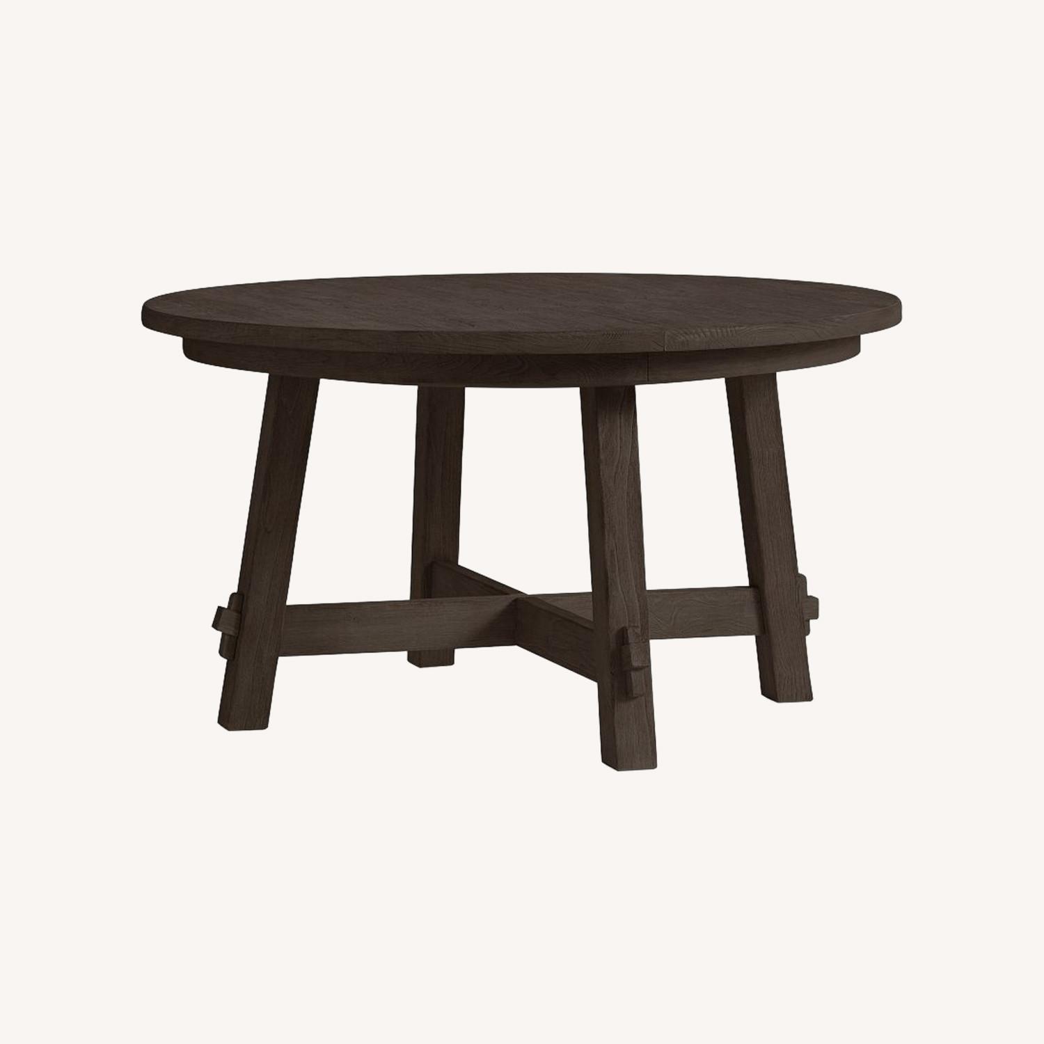 Pottery Barn Toscana Round Extending Dining Table - image-0