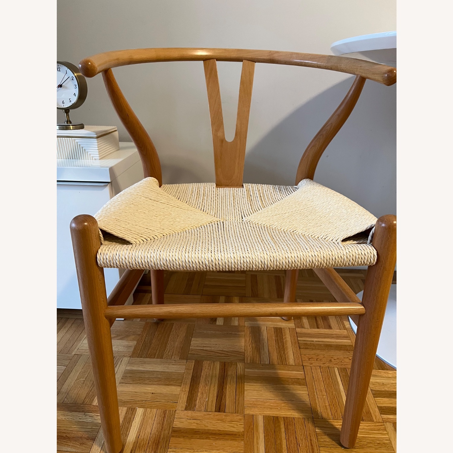 Wayfair Wishbone Solid Wood Weave Dining Chair Set of 2 - image-1