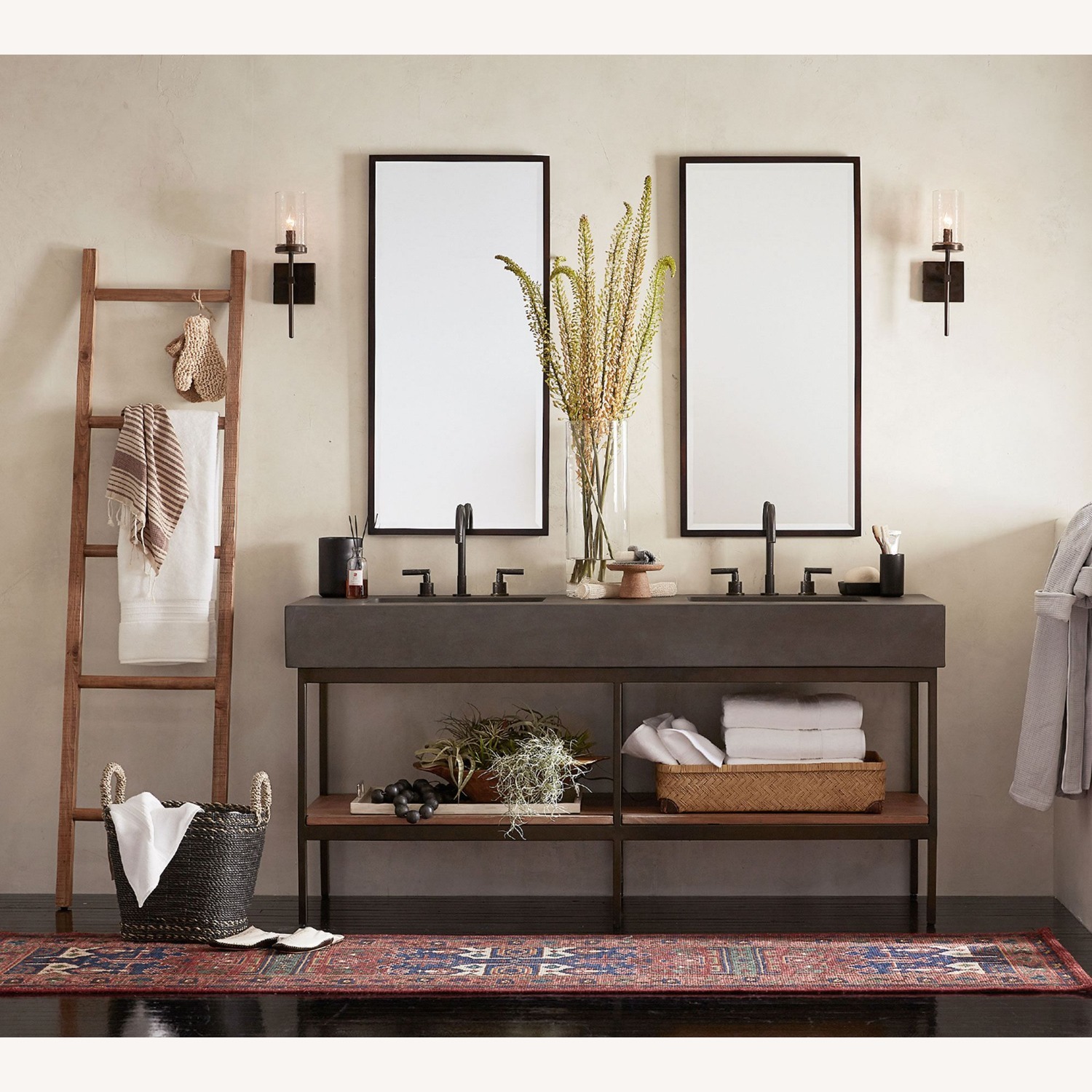 Pottery Barn Rustic Reclaimed Wood Ladder - image-1