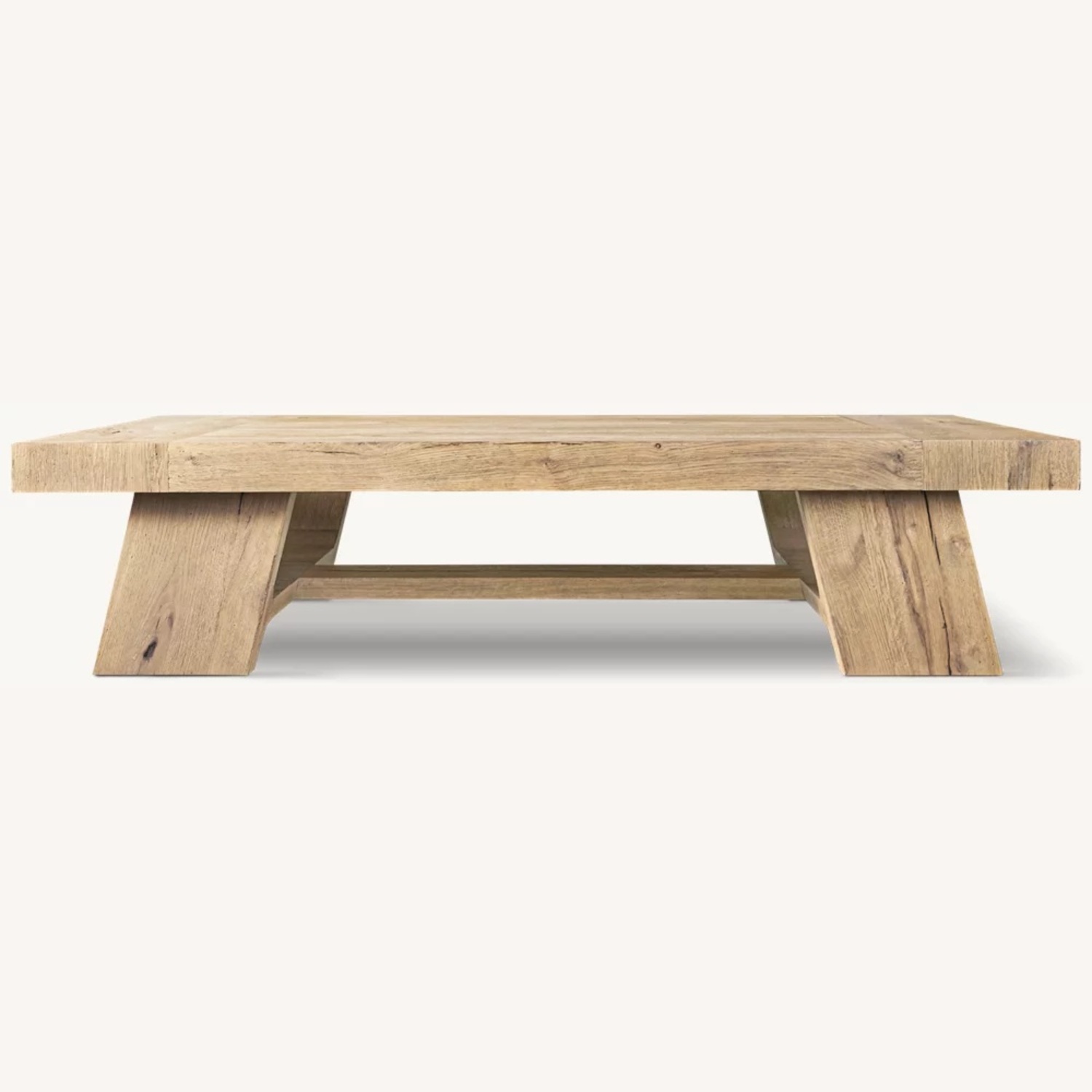 Restoration Hardware Davos Oak Coffee Table - image-0