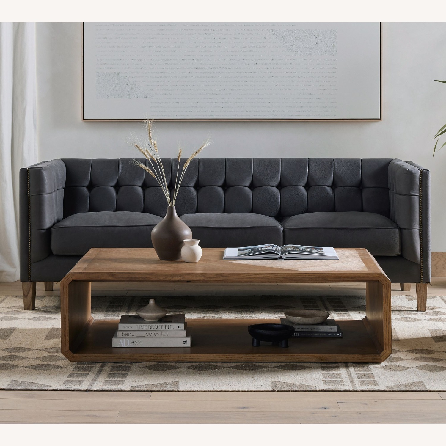 Pottery Barn Camden Rectangular Coffee Table (55") - image-6