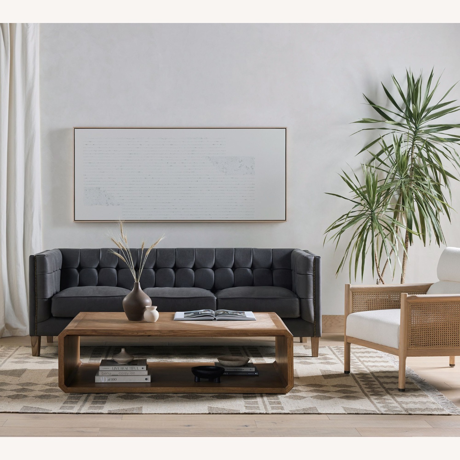 Pottery Barn Camden Rectangular Coffee Table (55") - image-5