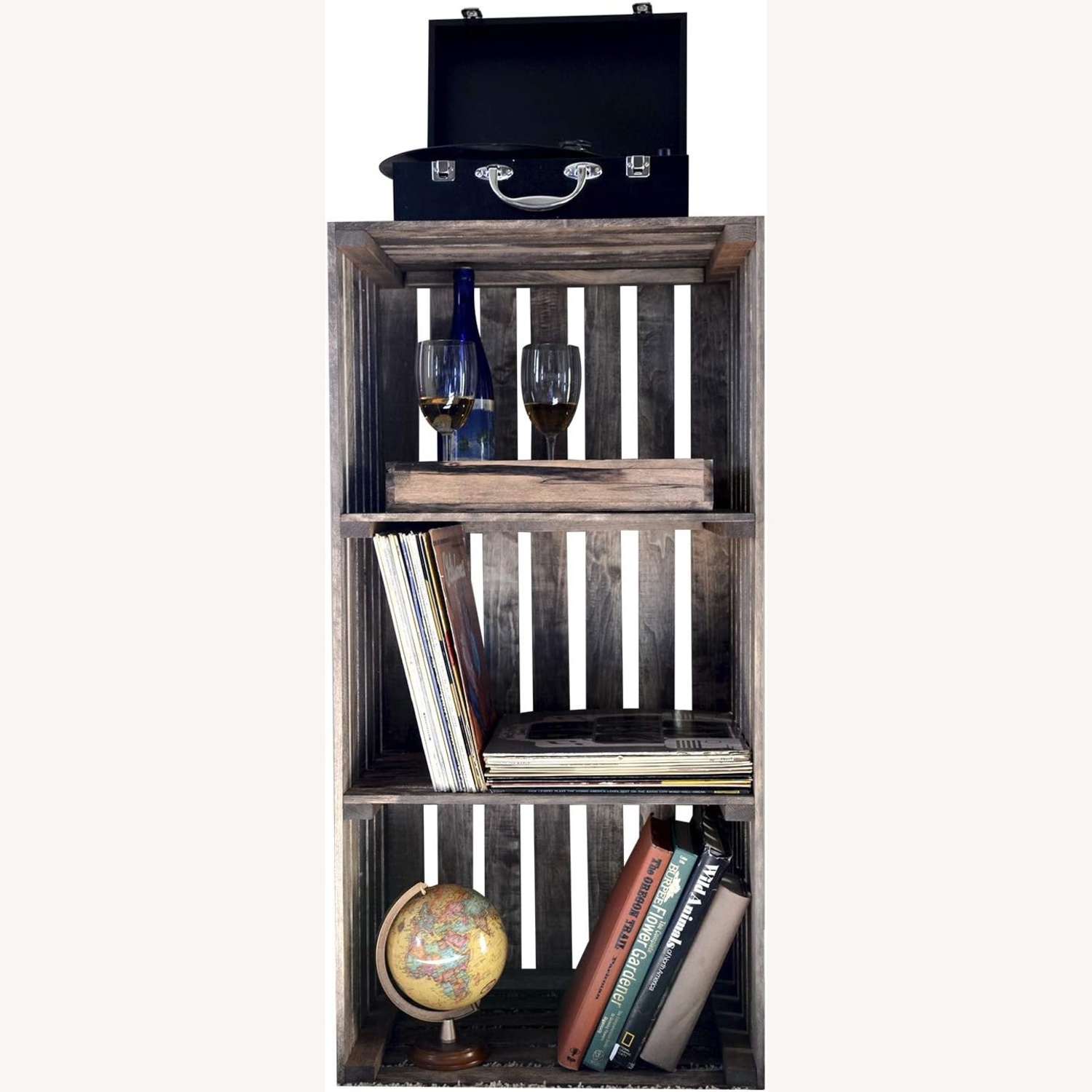 Wood Media Shelves - Record/Vinyl Storage - image-0