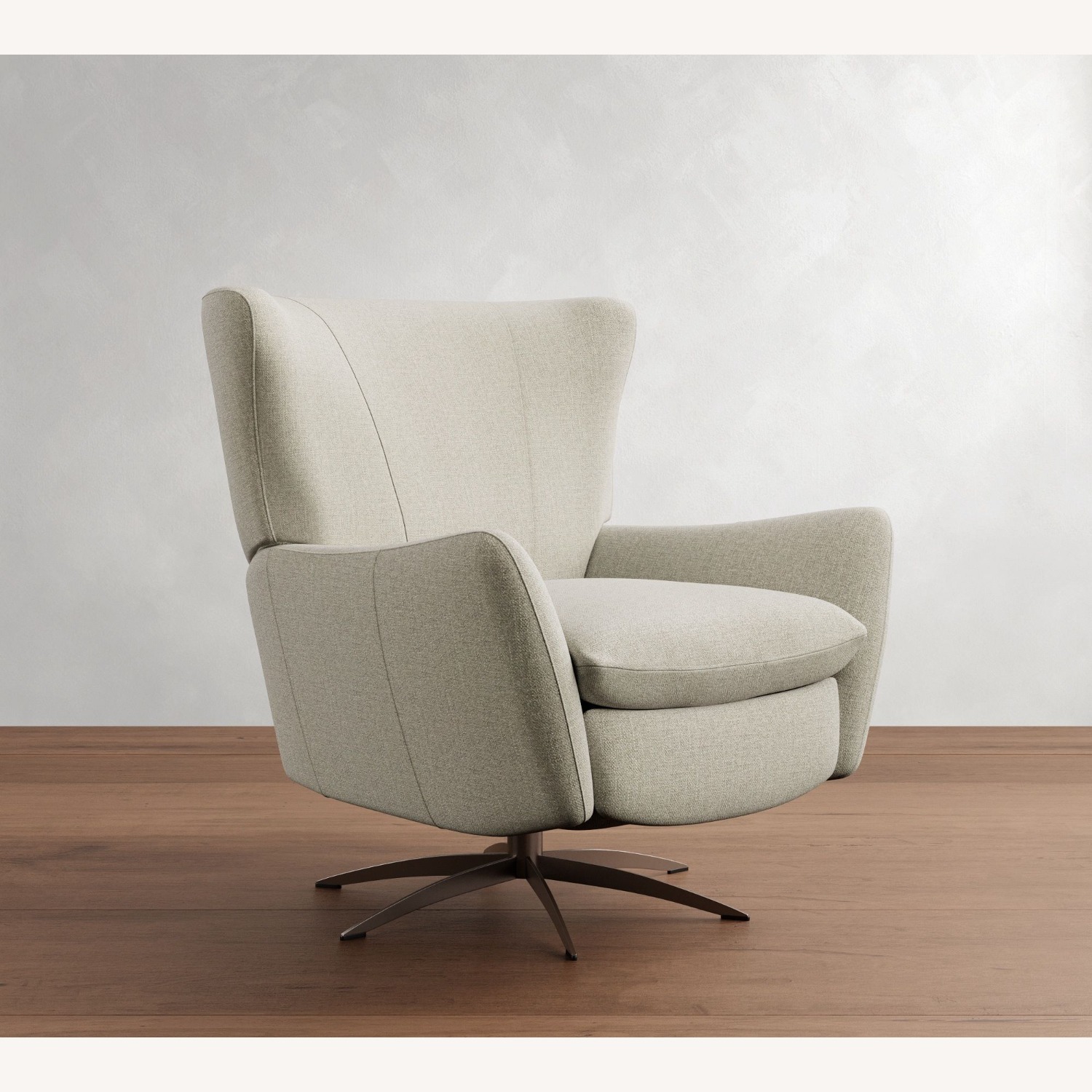 Pottery Barn Wells Tightback Swivel Recliner - image-4