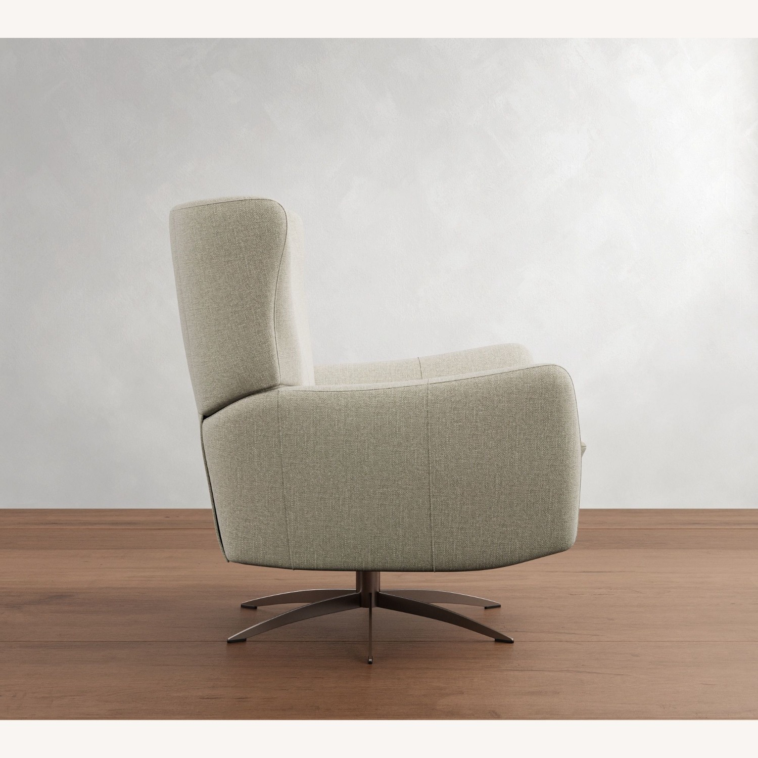 Pottery Barn Wells Tightback Swivel Recliner - image-3