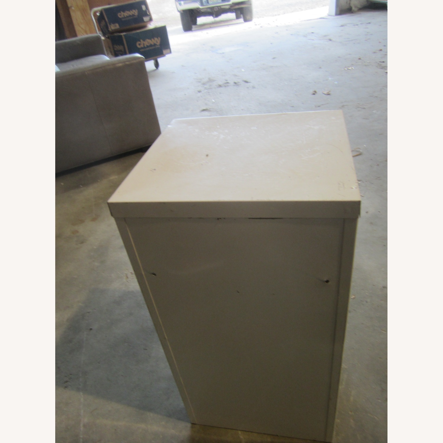 Metal File Cabinet, 2 Drawers, Tan Color - image-5