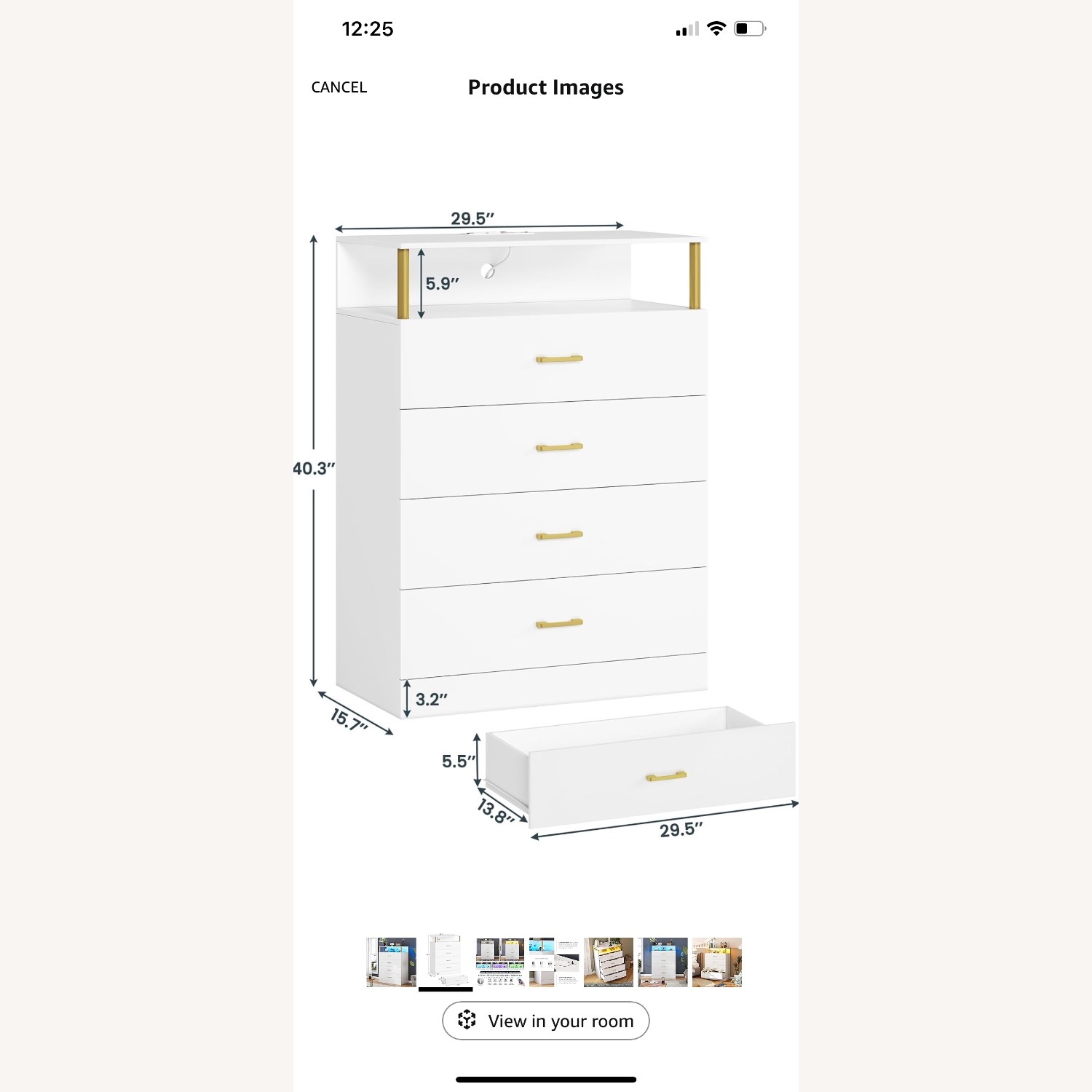 AOGLLATI White Dresser - image-2