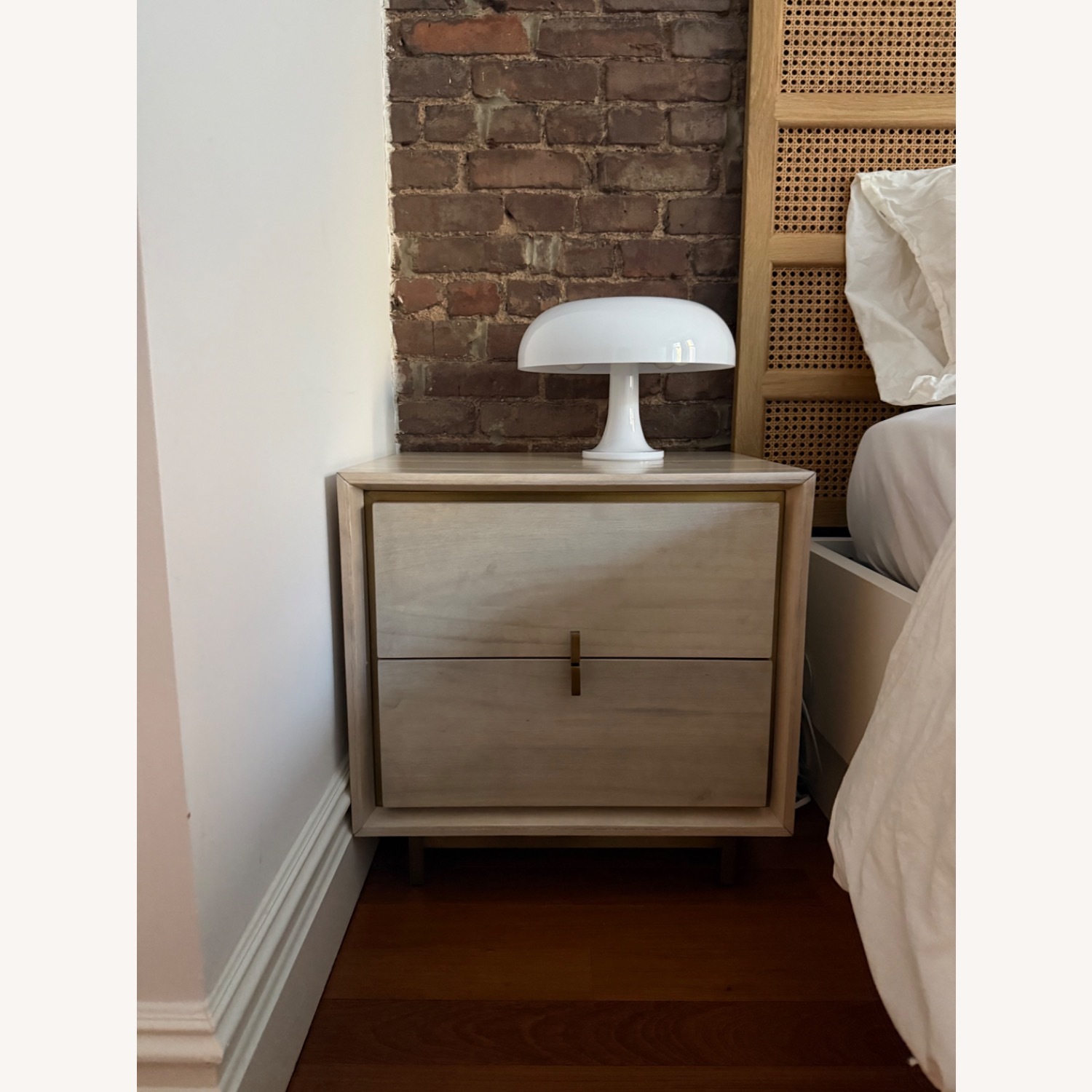 CB2 Lara Acacia Nightstand - image-2