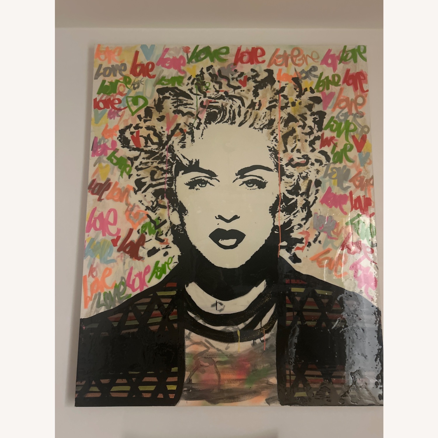 Painting Madonna on Canvas - image-4