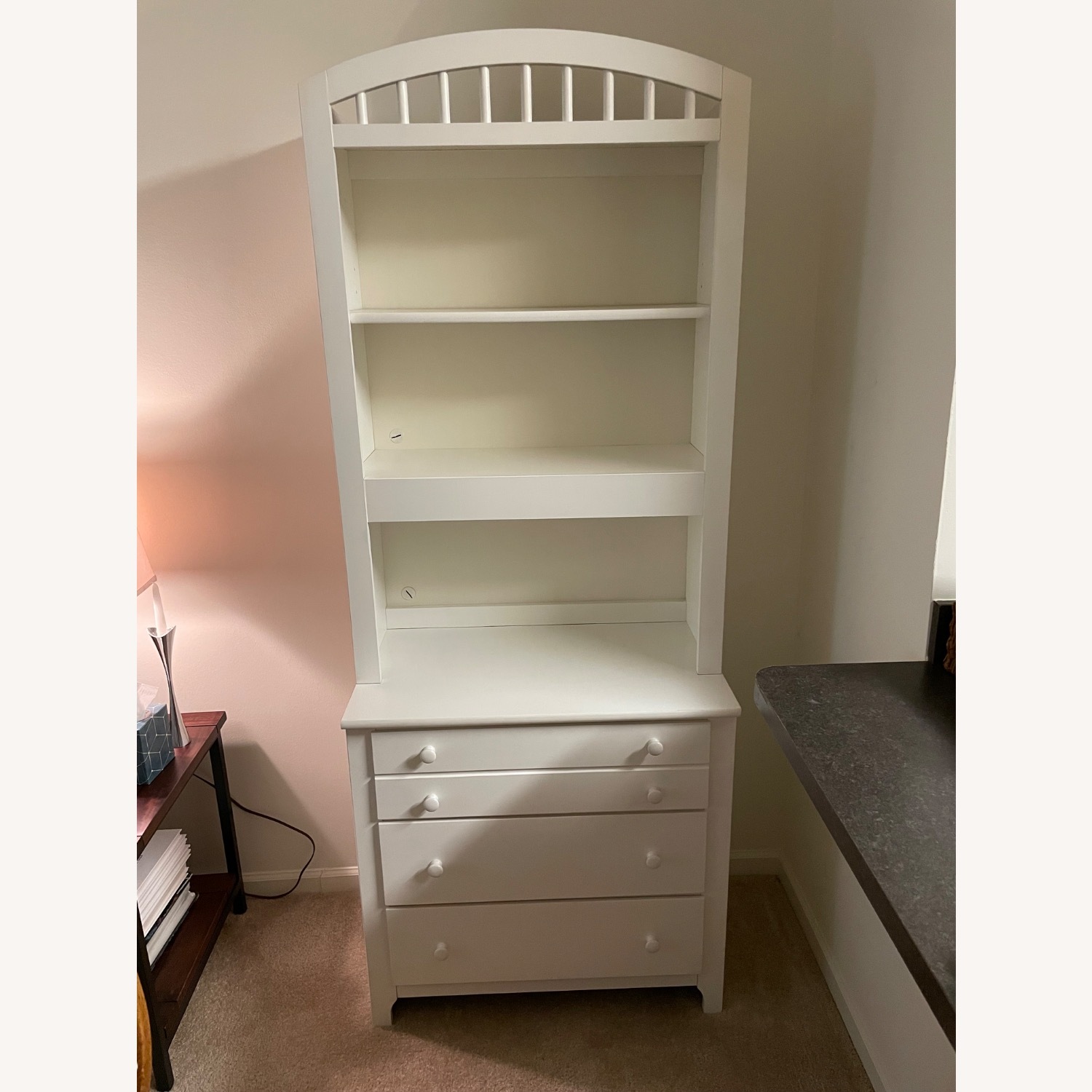 Globe White Bookcase - image-1