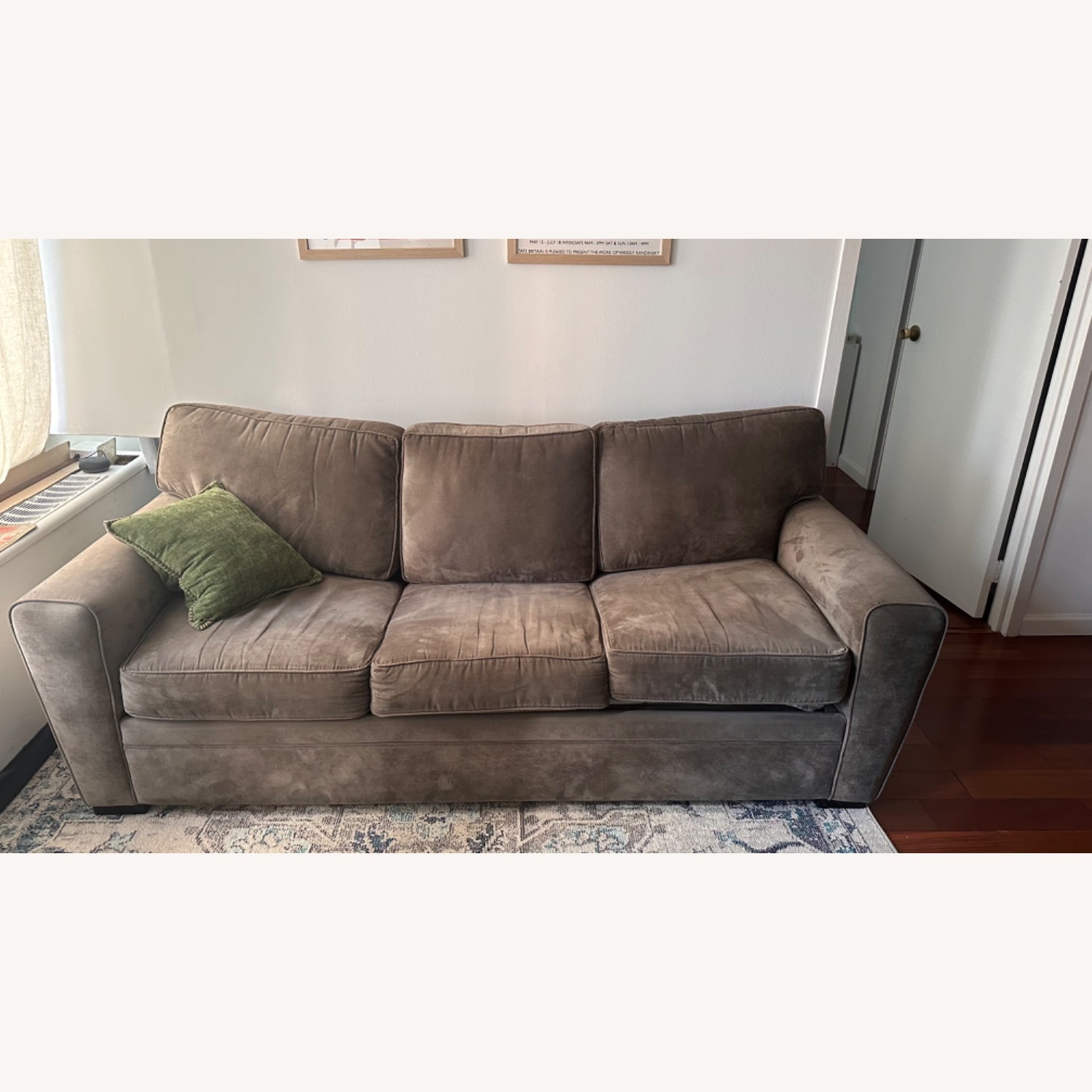 Raymour & Flanigan Artemis Gray 3 Seater Sofa - image-1