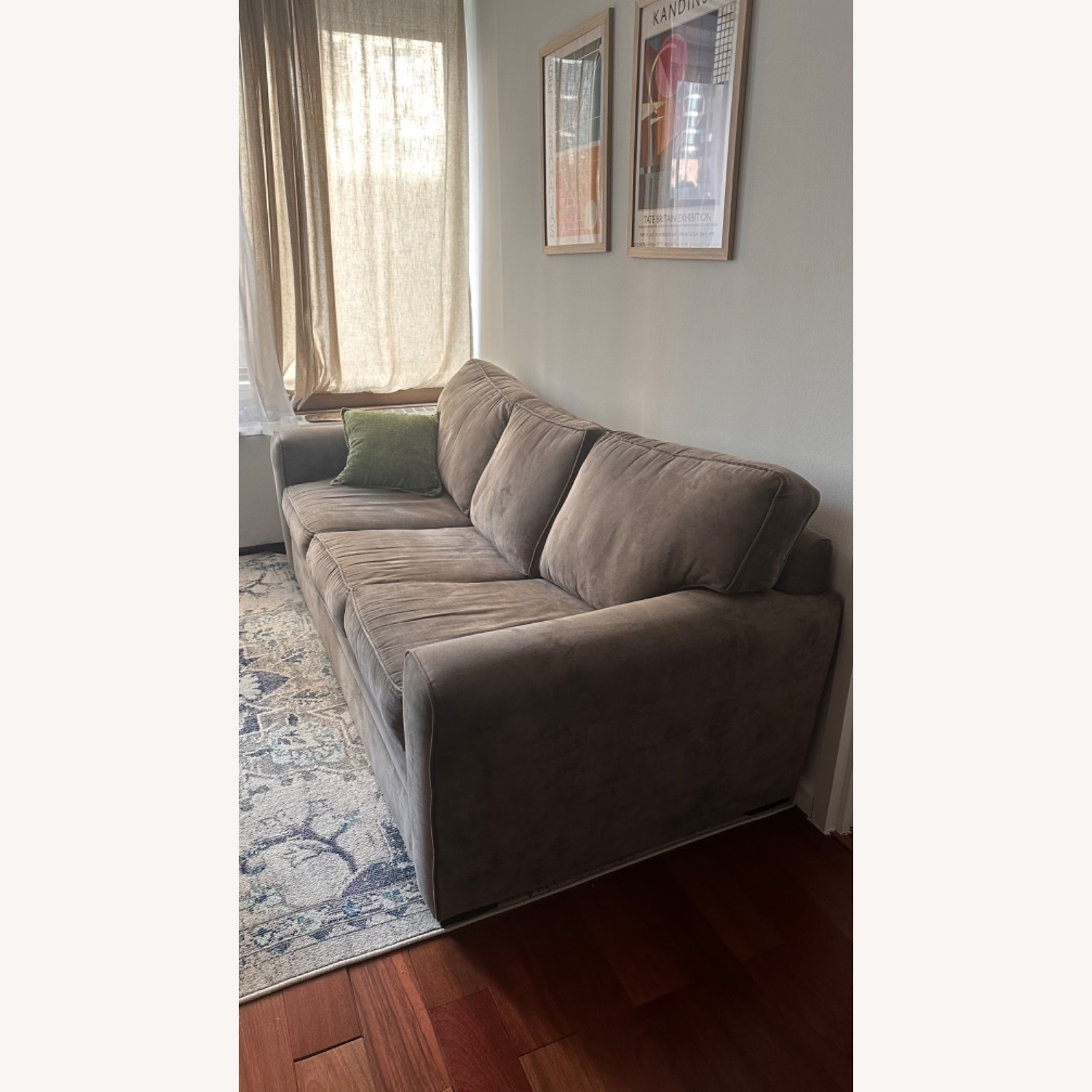 Raymour & Flanigan Artemis Gray 3 Seater Sofa - image-2