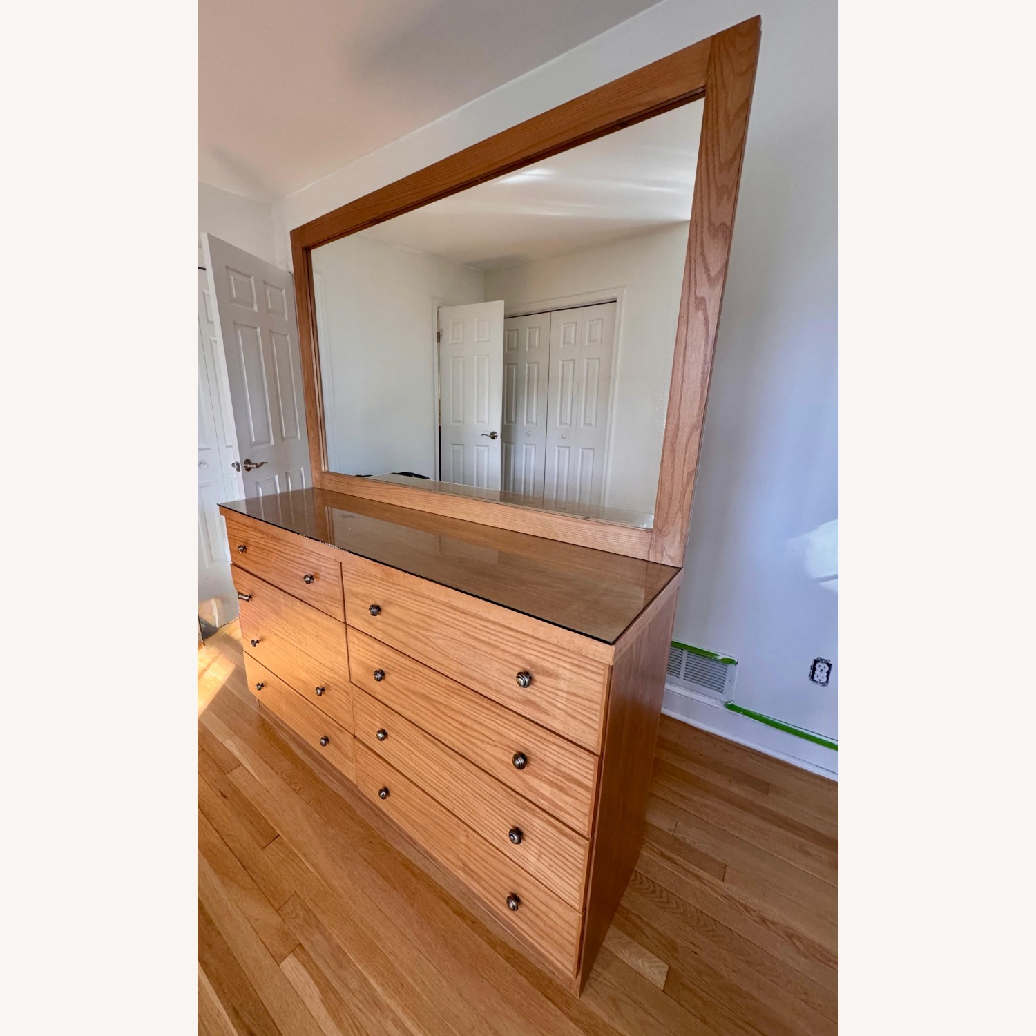 Solid Wood Dresser with Mirror  - image-2
