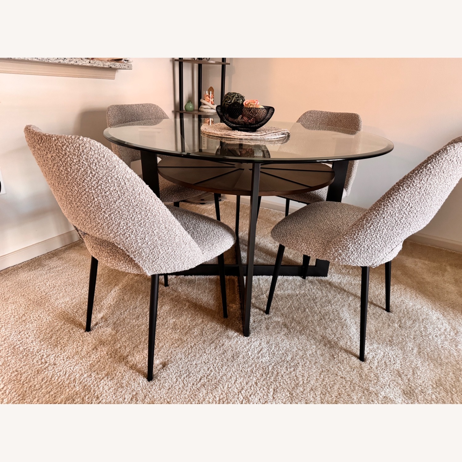 Mid-Century Modern Glass Dining Table - image-2