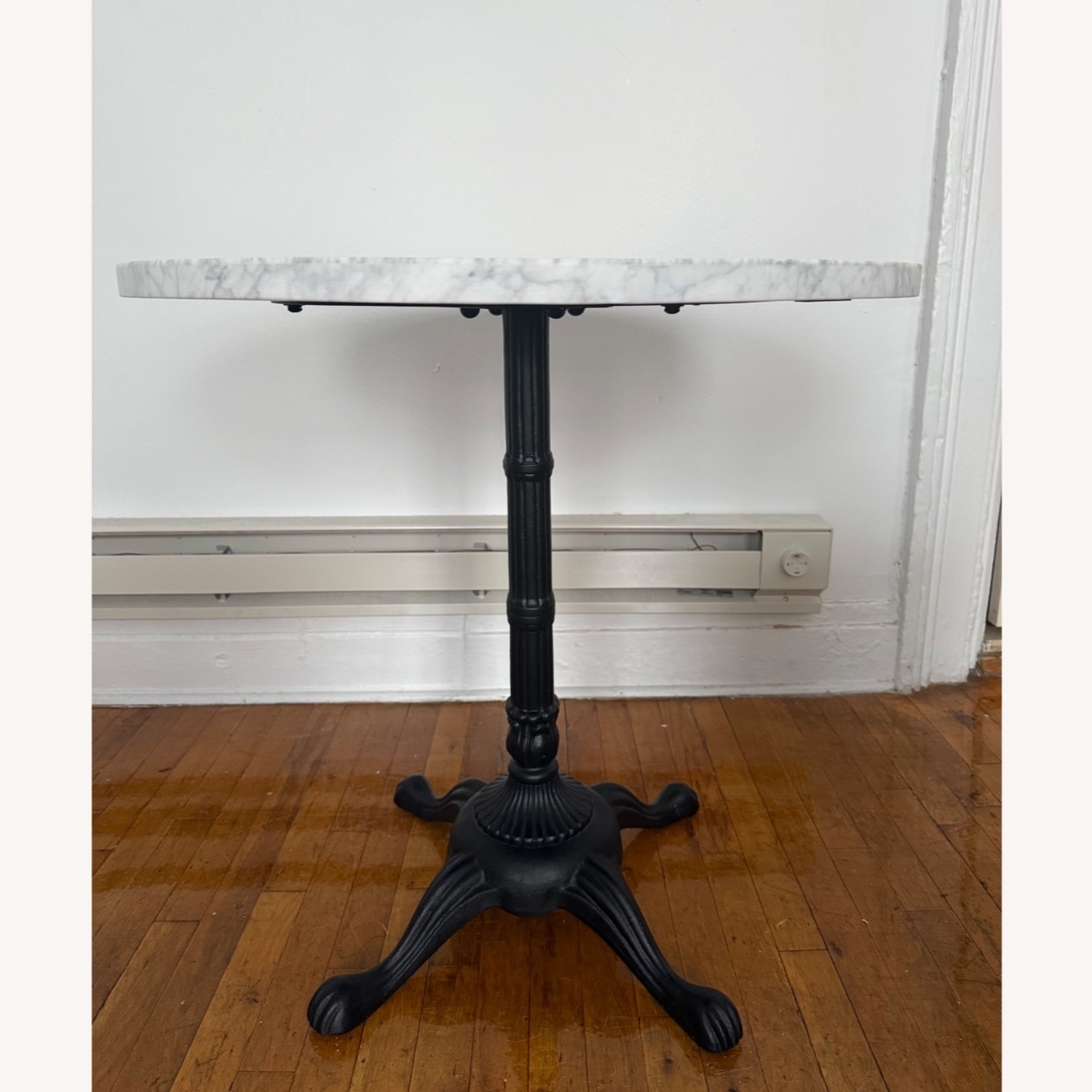 Pottery Barn Rae Round Marble Pedestal Bistro Dining Table - image-3