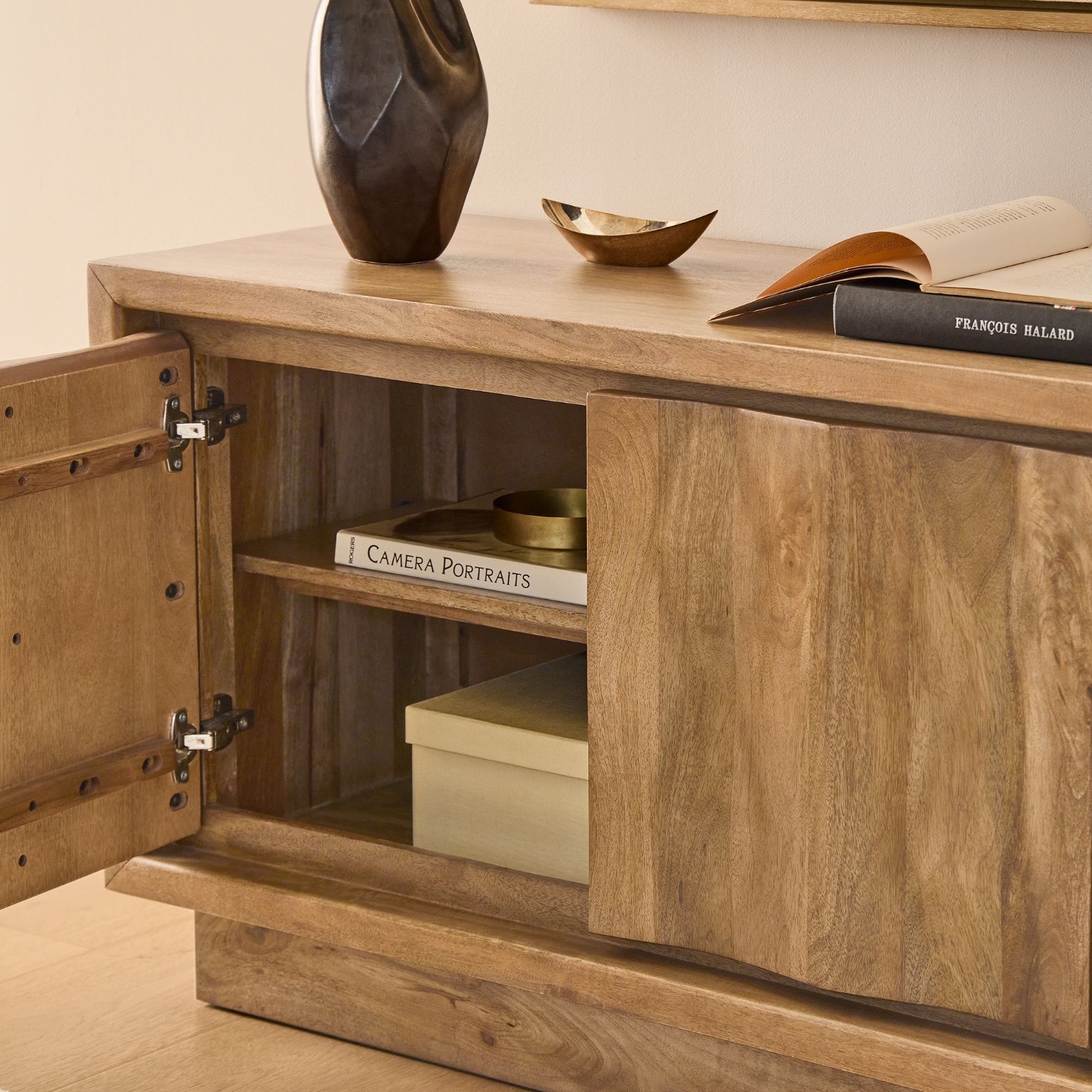 West Elm Carved Pattern Media Console - image-3