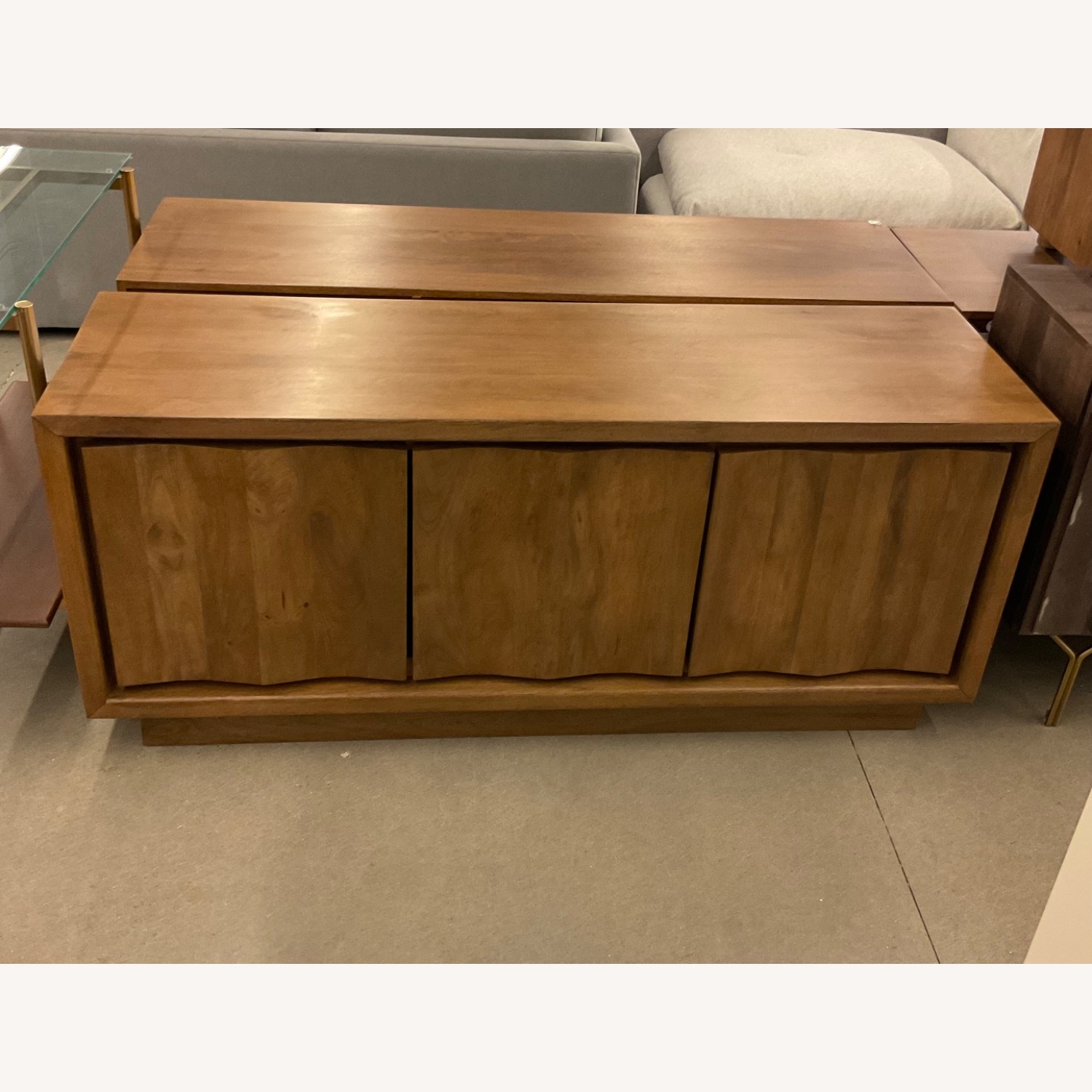 West Elm Carved Pattern Media Console - image-5