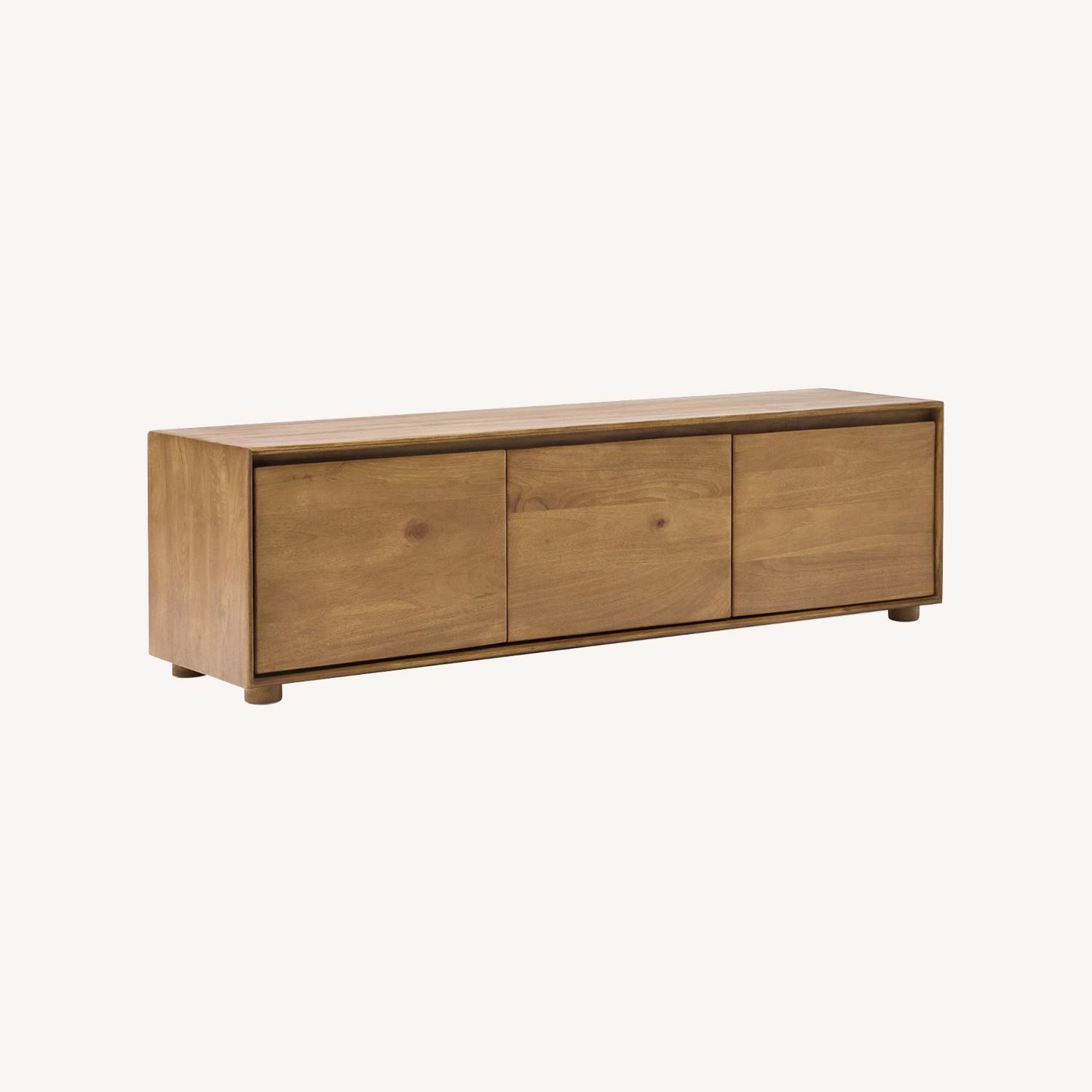West Elm Anton Solid Wood Entryway Bench - image-0