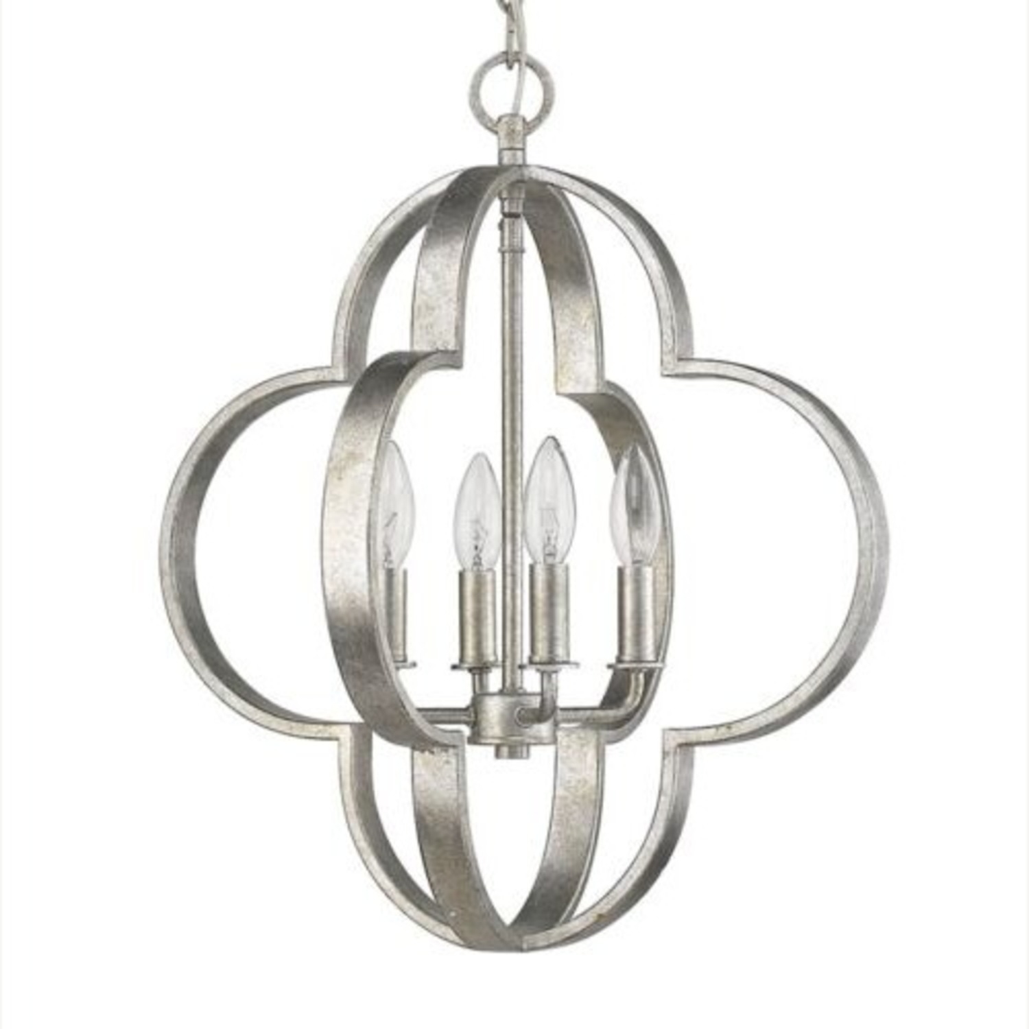 Safavieh Ellis Silver Quatrefoil Chandelier Light Fixture - image-1