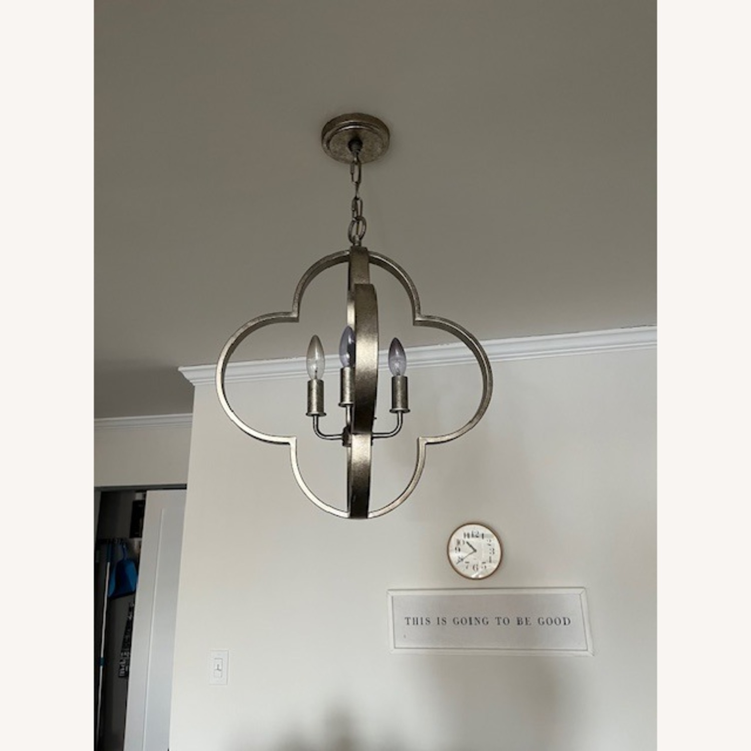 Safavieh Ellis Silver Quatrefoil Chandelier Light Fixture - image-2