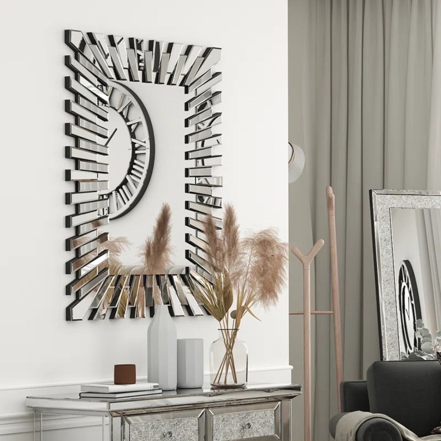 Wayfair Faustine Sunburst Accent Wall Mirror - image-3