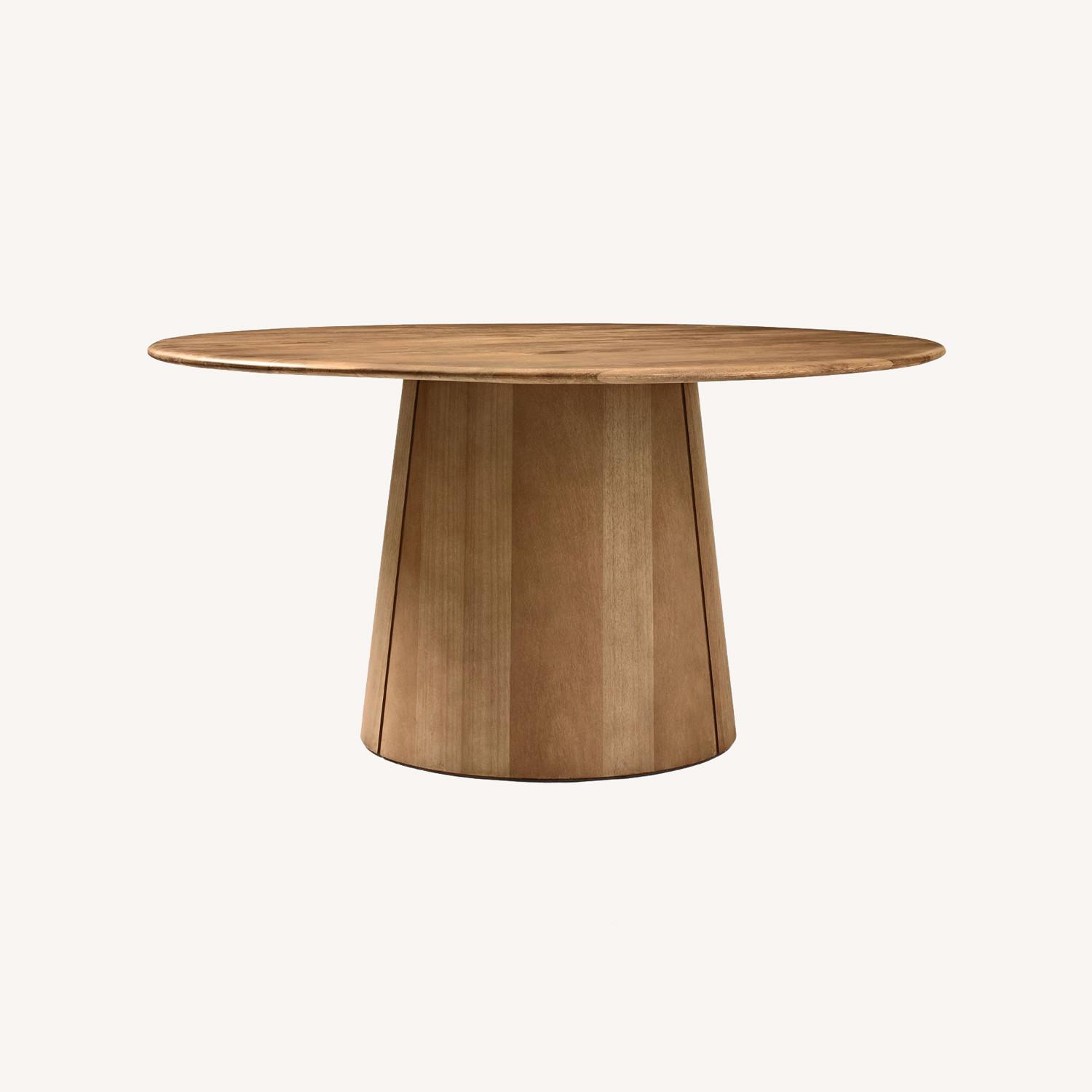 West Elm Anton 60” Pedestal Dining Table - AptDeco