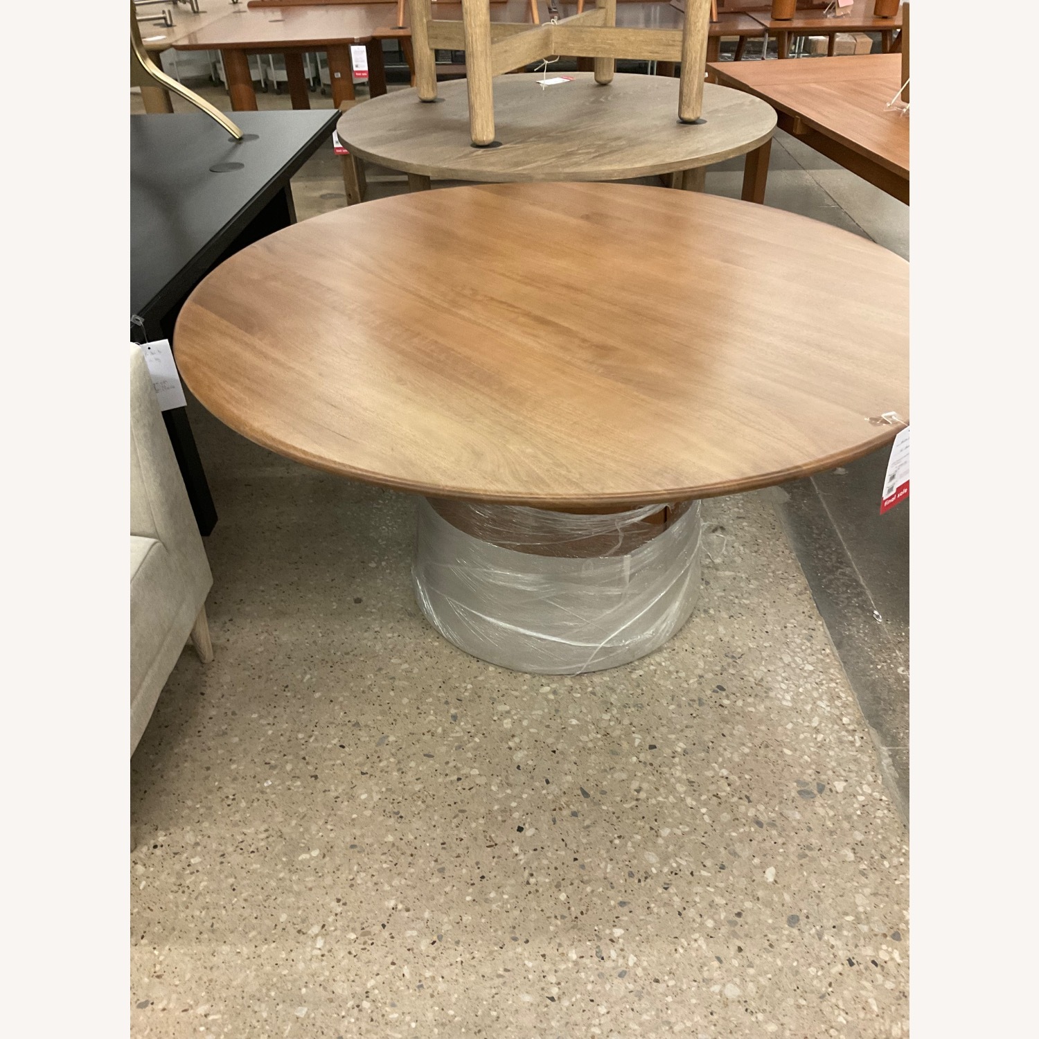 West Elm Anton 60” Pedestal Dining Table - AptDeco