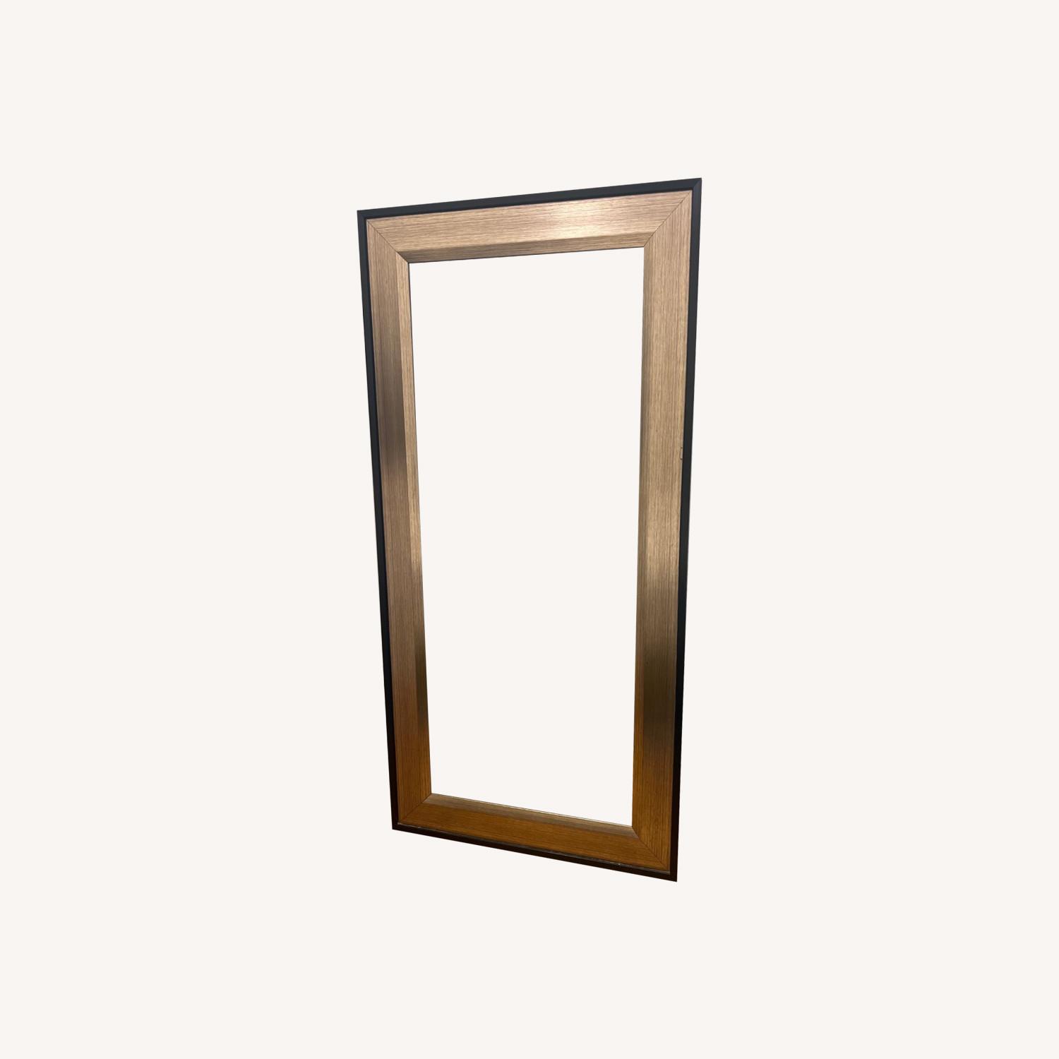 Gold and Black Floor Mirror - image-0