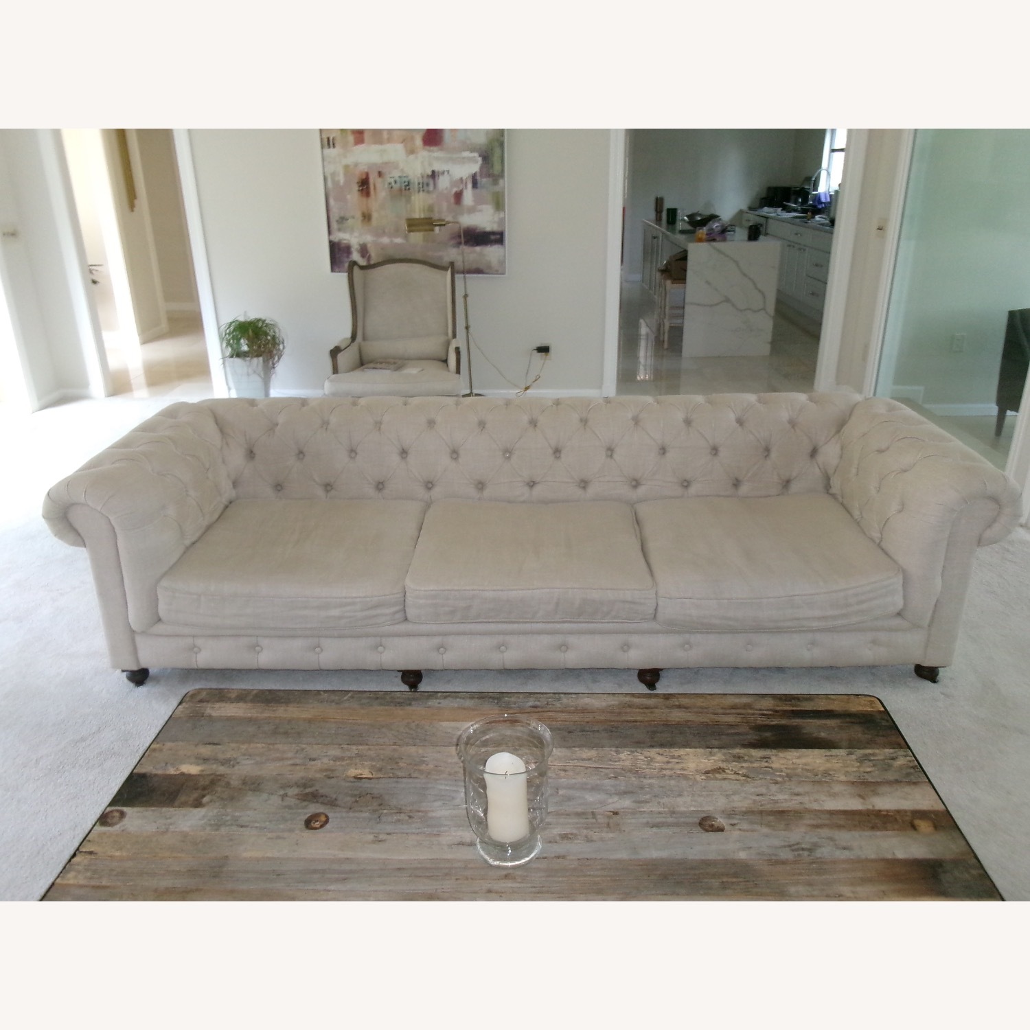 Restoration Hardware 10' Kensington Sofa - image-6