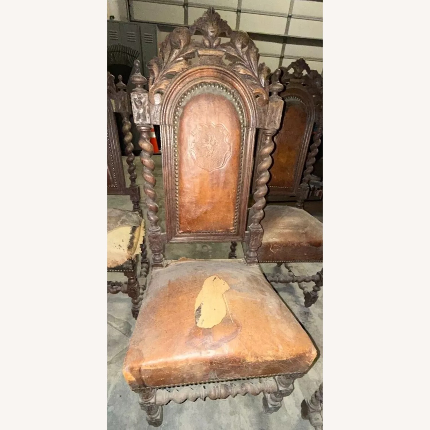 Antique French Renaissance Dining Chairs - image-11