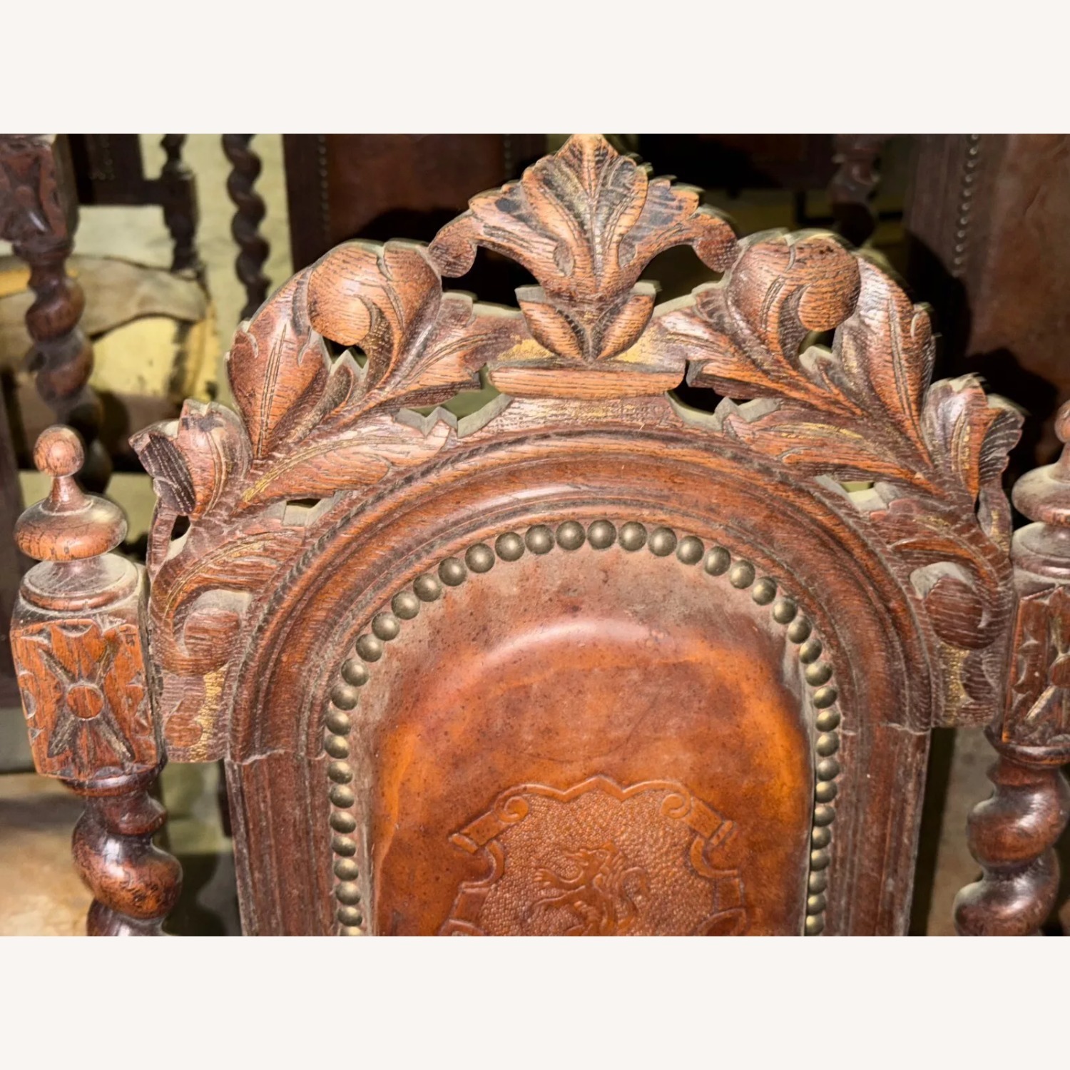 Antique French Renaissance Dining Chairs - image-7