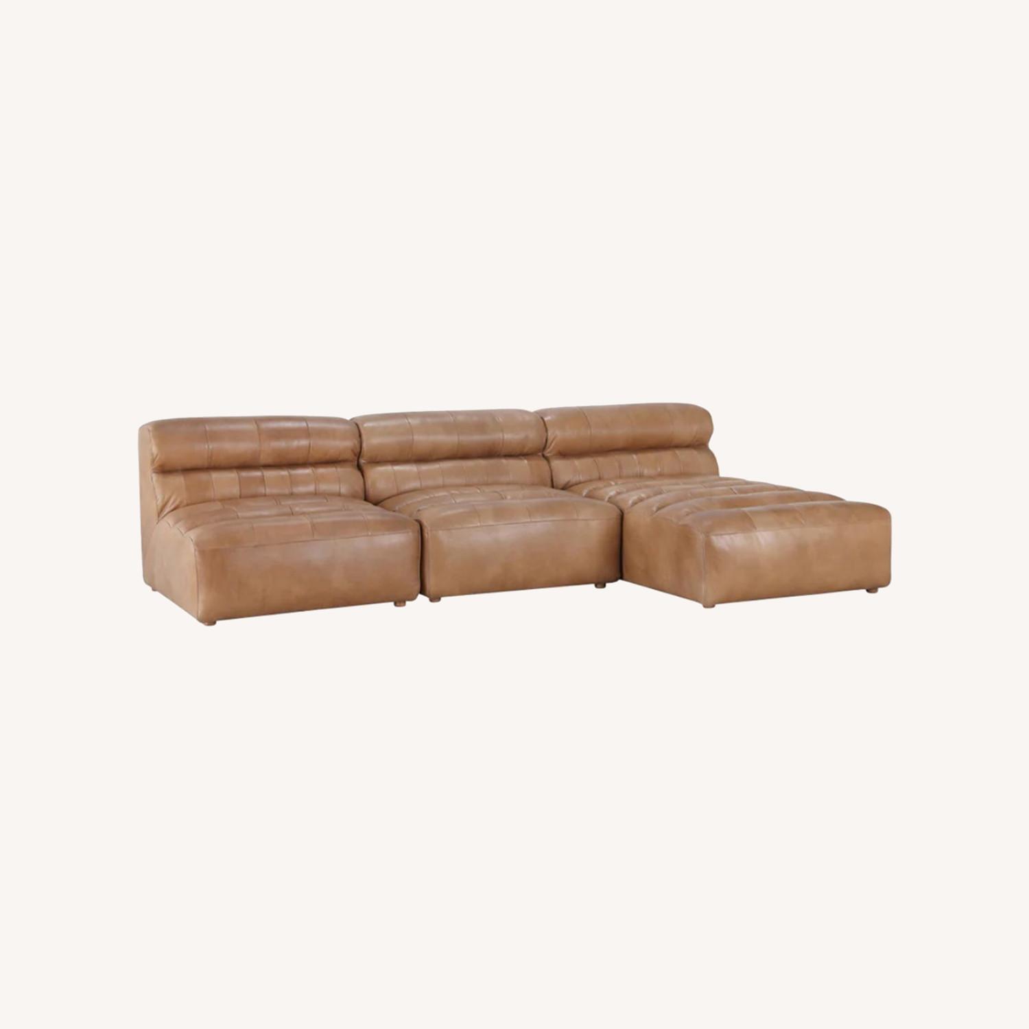 Modular Ramsay Leather Sectional - image-0