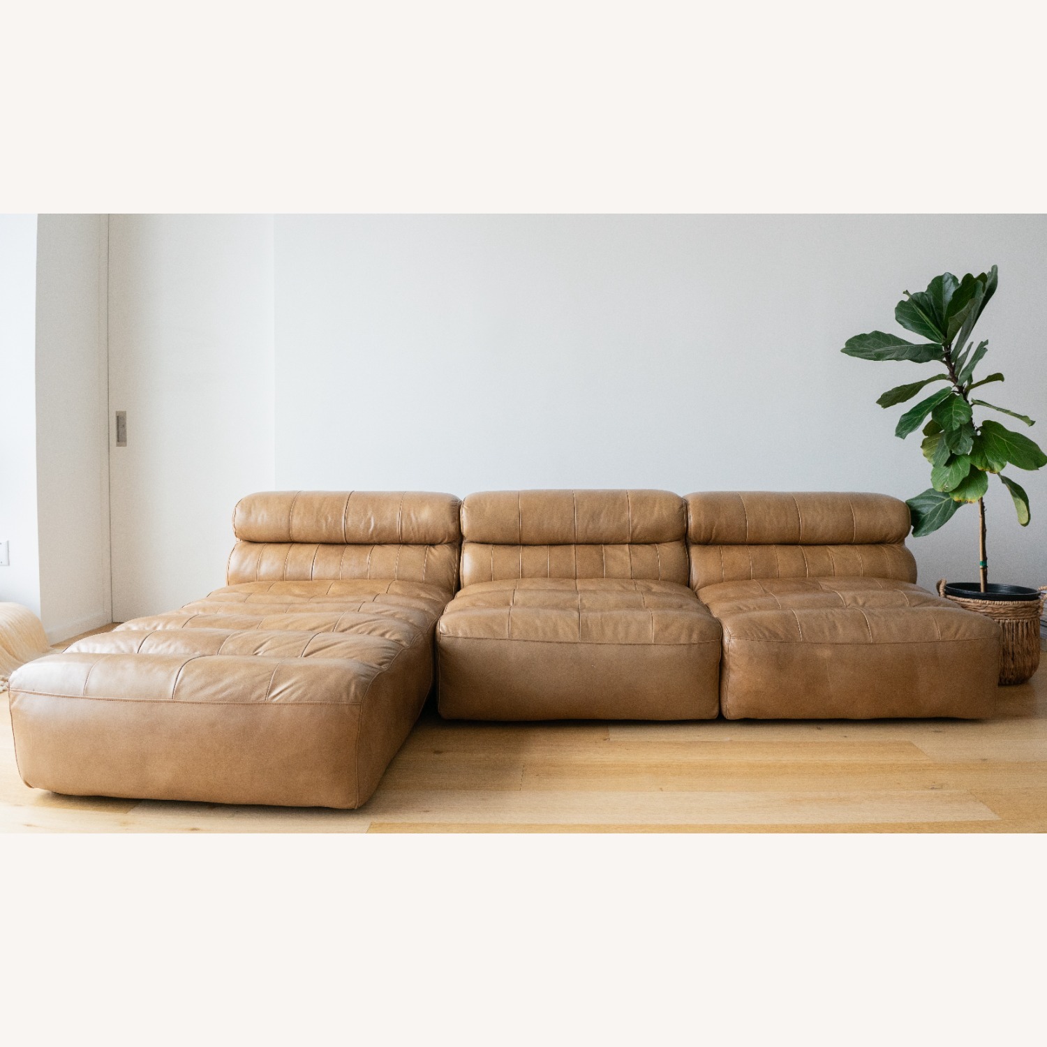 Modular Ramsay Leather Sectional - image-1
