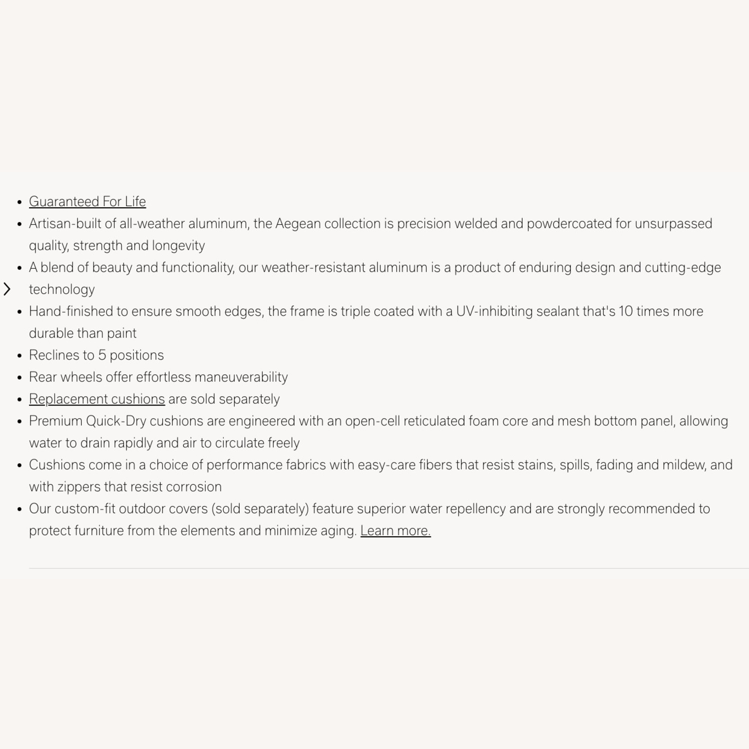 Restoration Hardware Aegean Chaise and Table Set - image-15