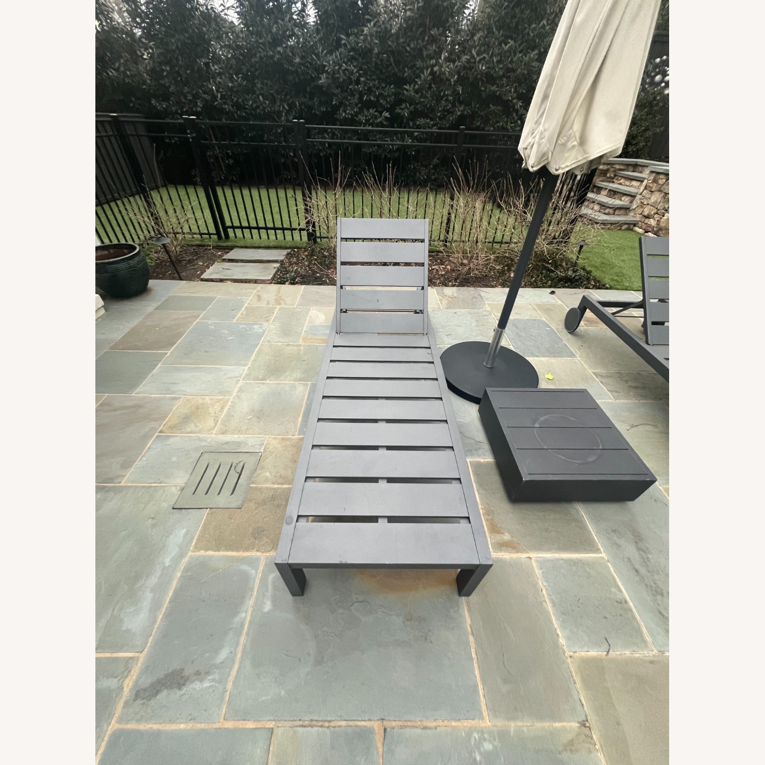 Restoration Hardware Aegean Chaise and Table Set - image-6