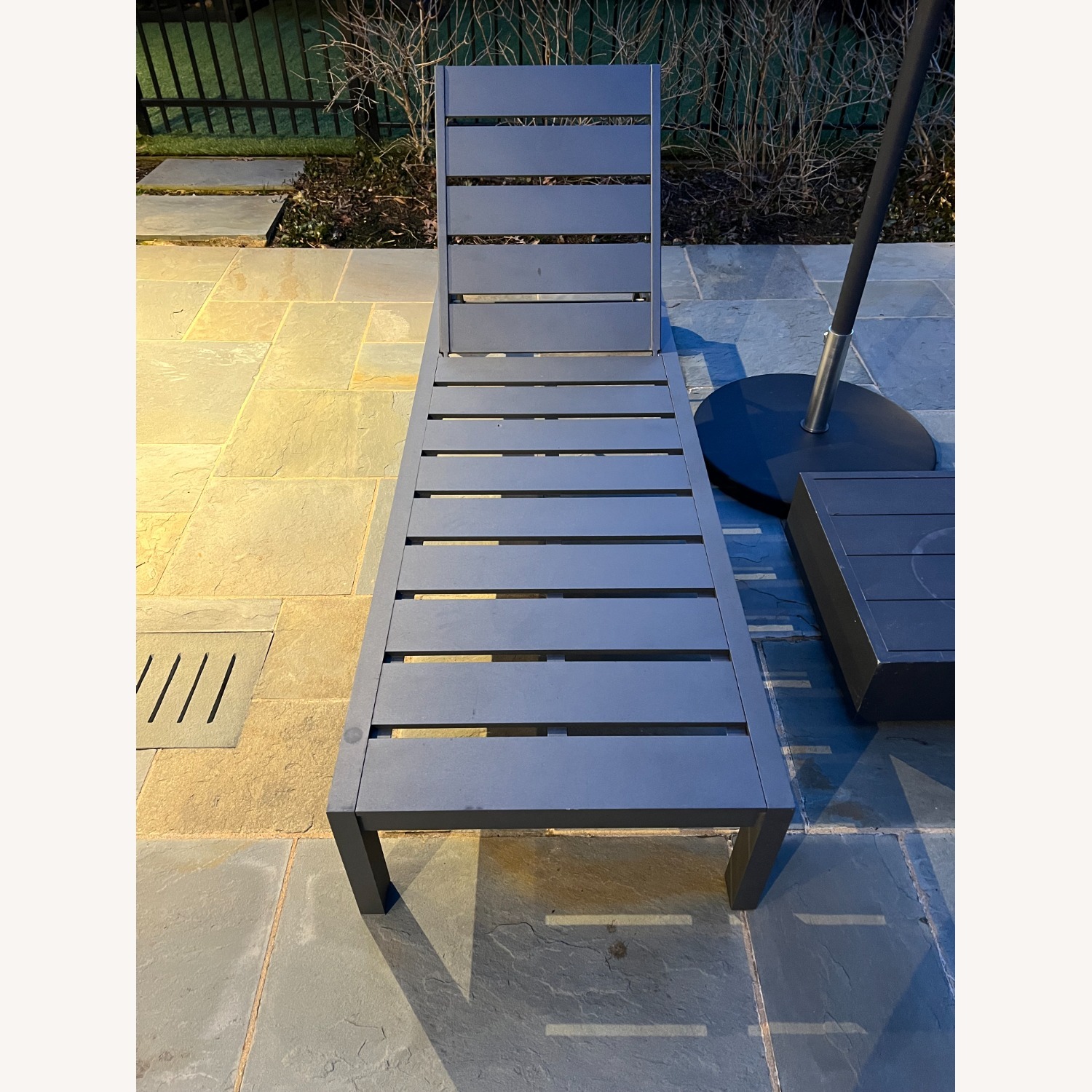 Restoration Hardware Aegean Chaise and Table Set - image-2