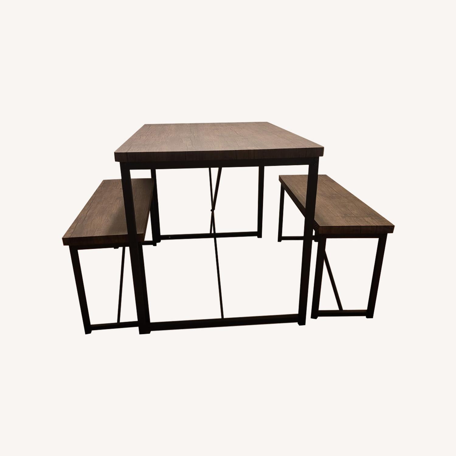 4 Person Dinette W 2 Benches, 1 Table - image-0