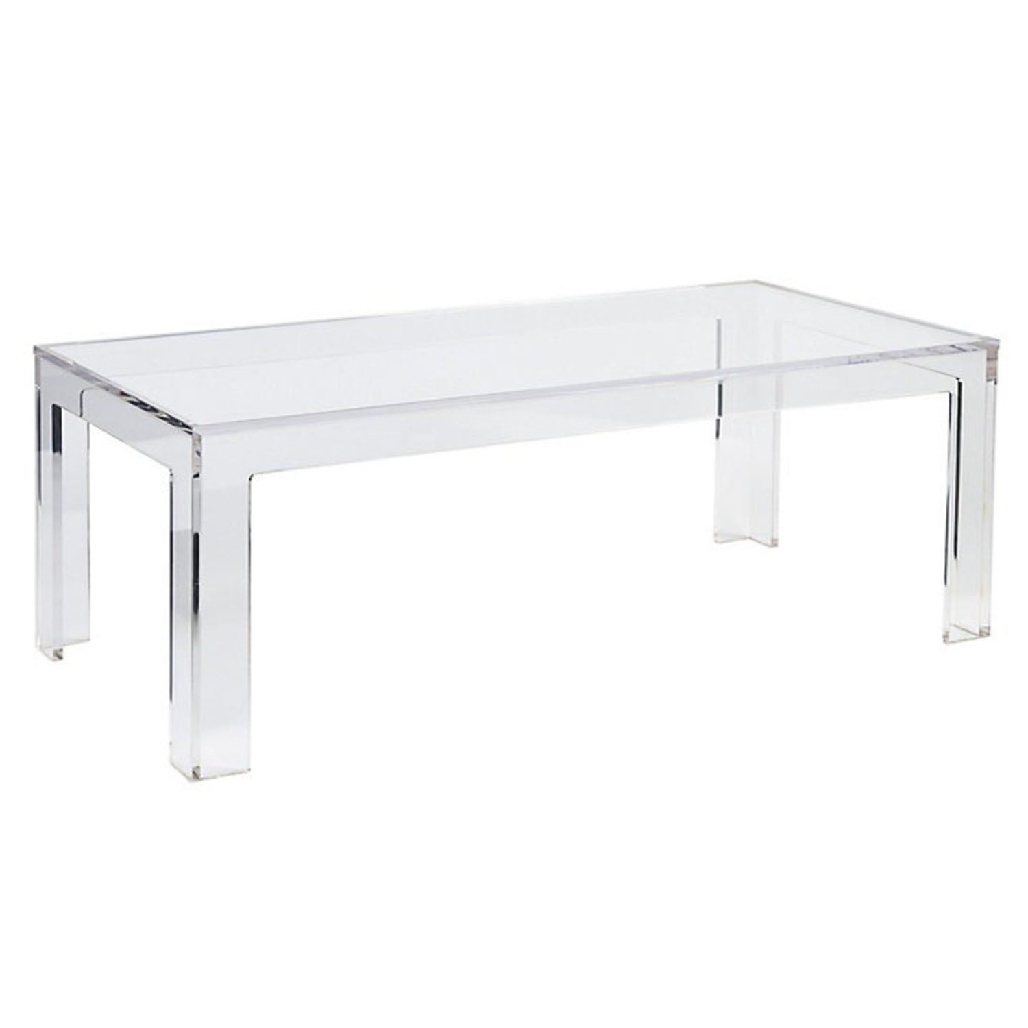 Ballard Designs Felicity Acrylic Coffee Table - image-1