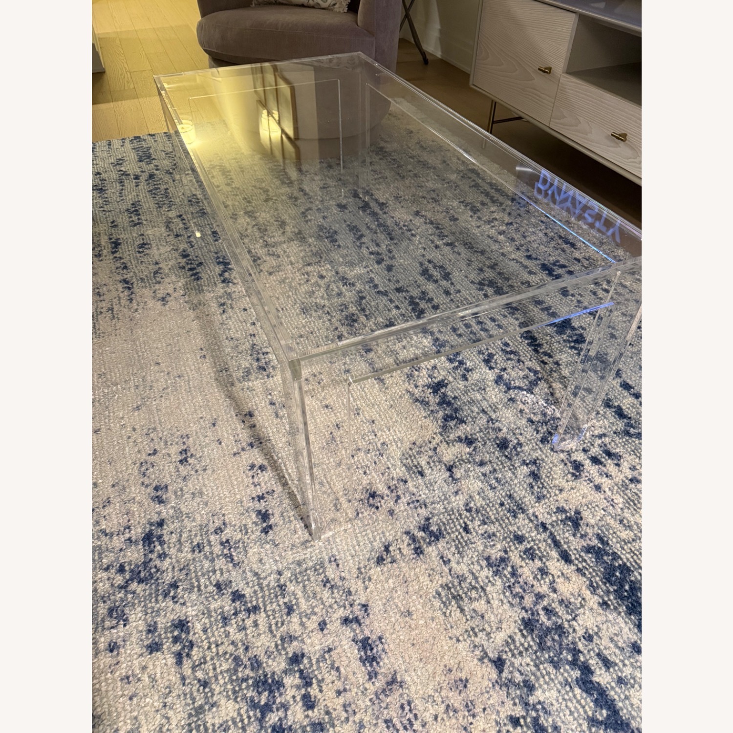 Ballard Designs Felicity Acrylic Coffee Table - image-4