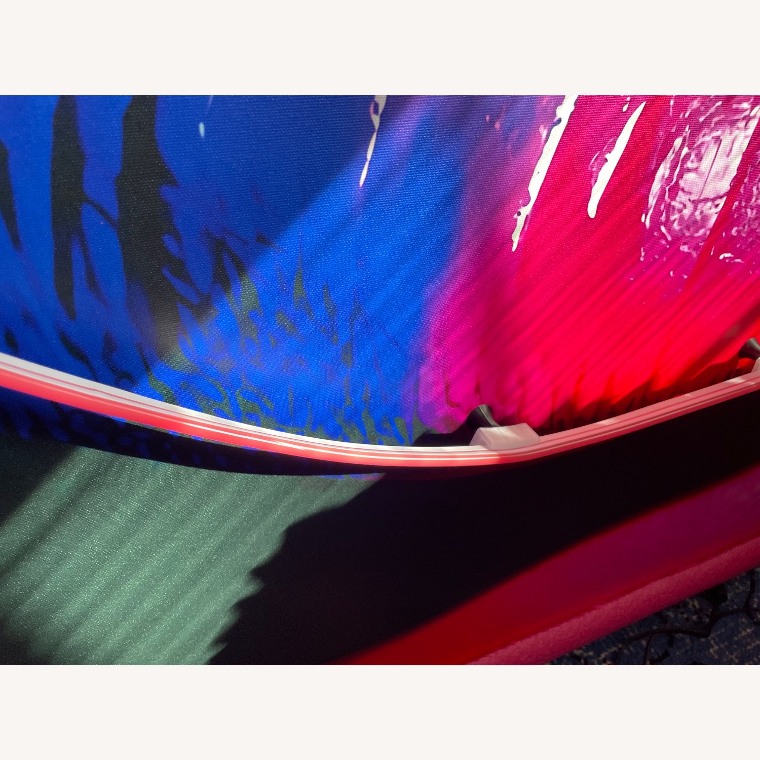 Custom Pink Neon Canvas Lips - image-4