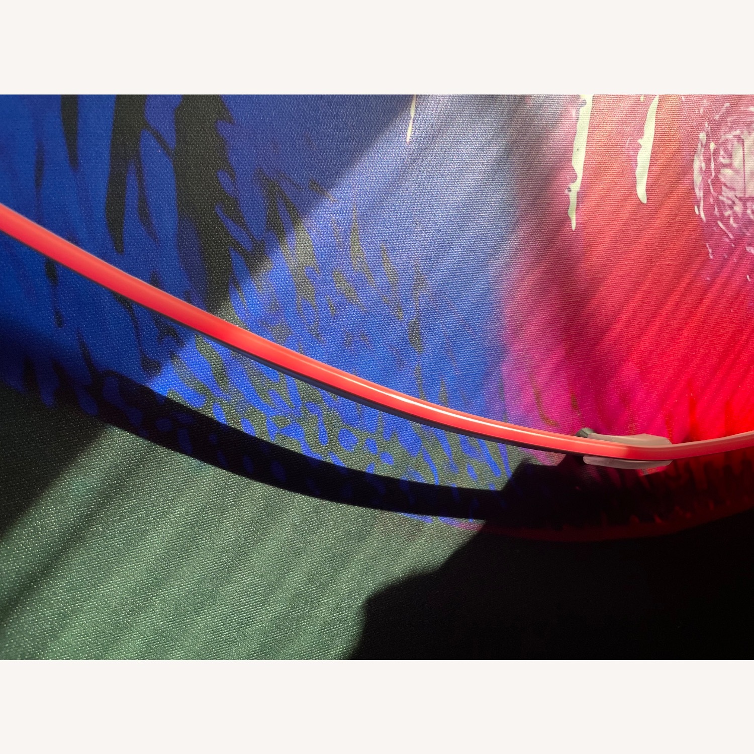 Custom Pink Neon Canvas Lips - image-6