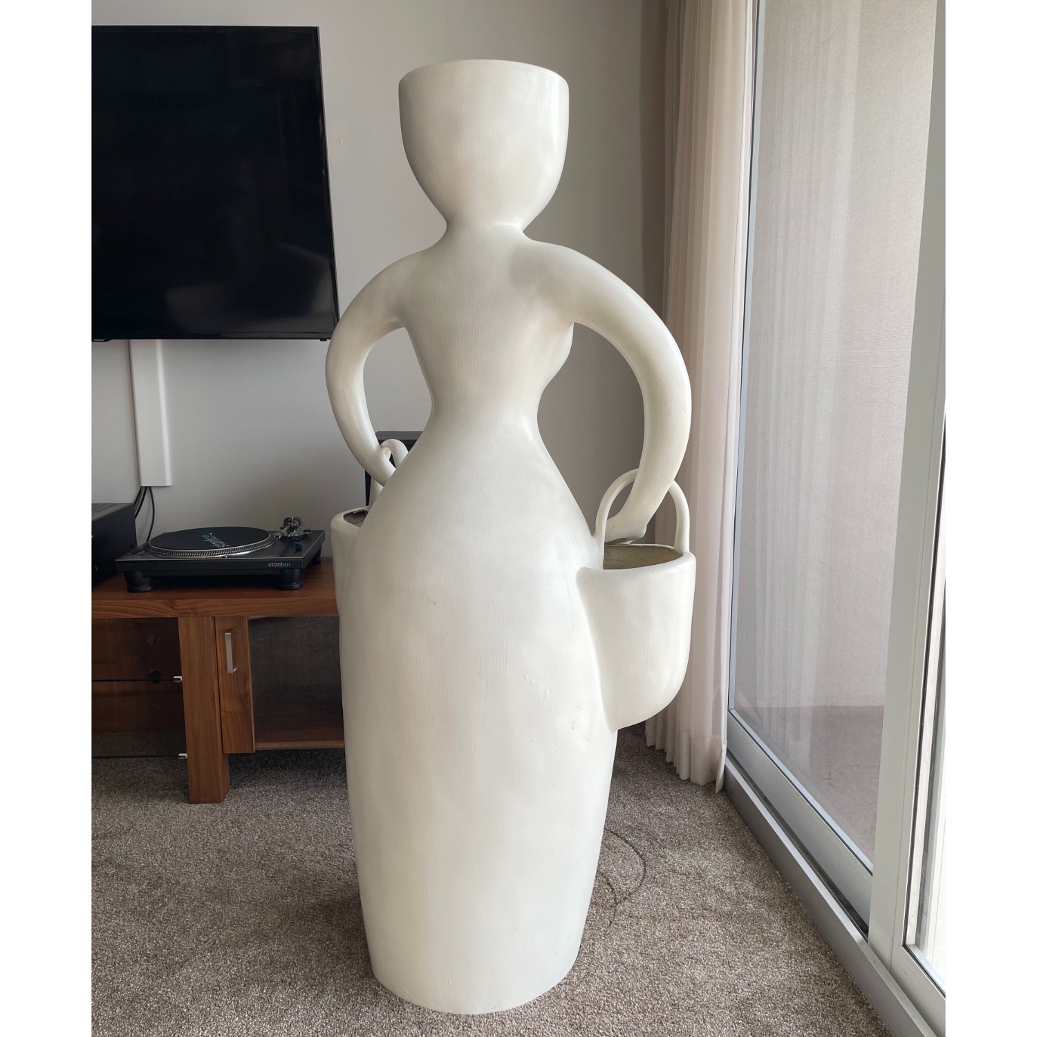 Plant Lady Life Size Indoor Outdooor Planter - image-6