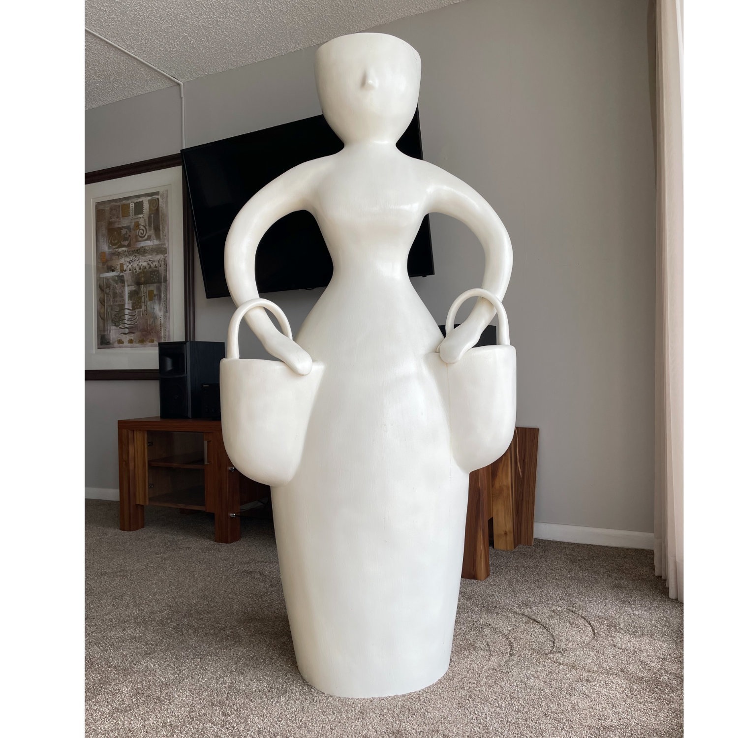 Plant Lady Life Size Indoor Outdooor Planter - image-1