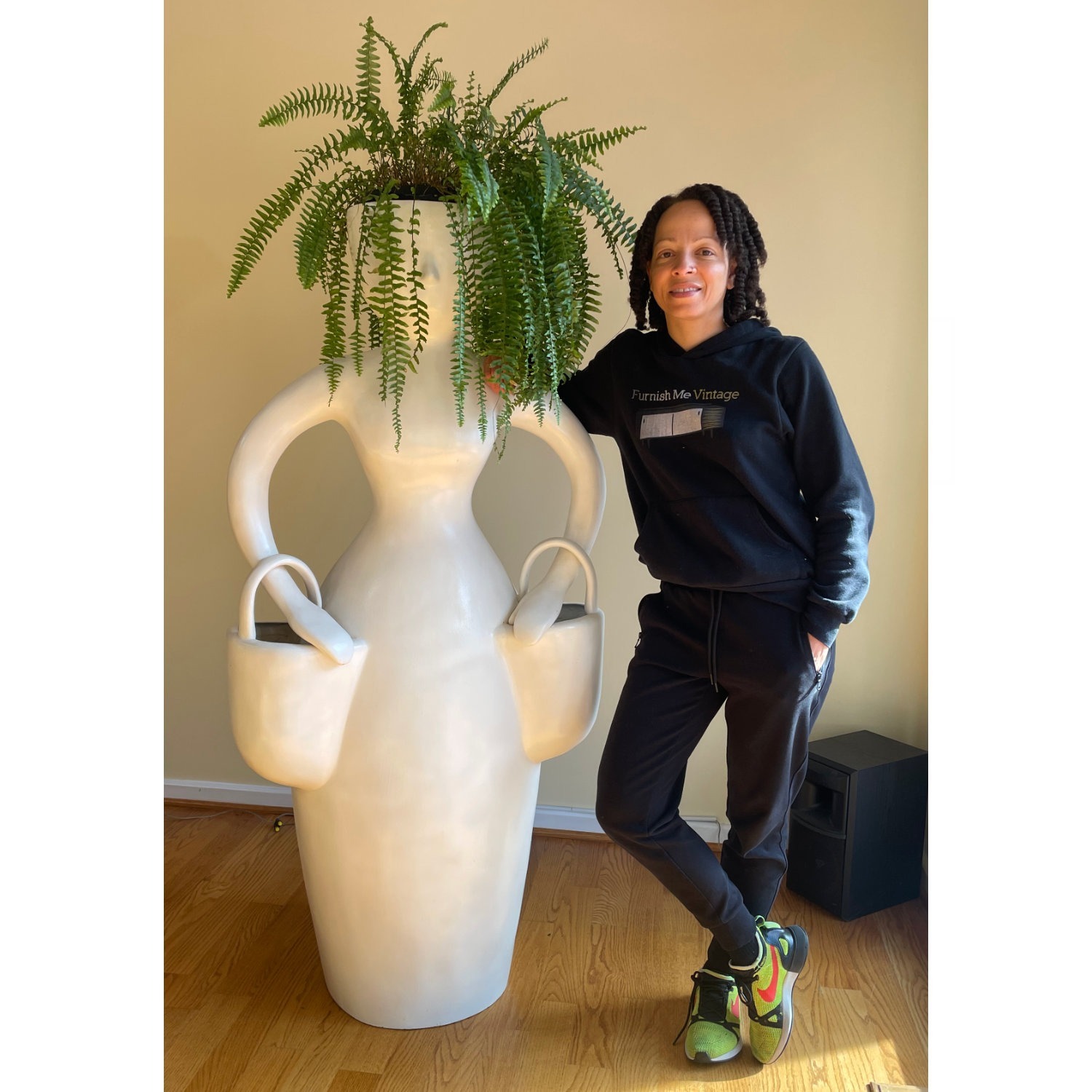 Plant Lady Life Size Indoor Outdooor Planter - image-2