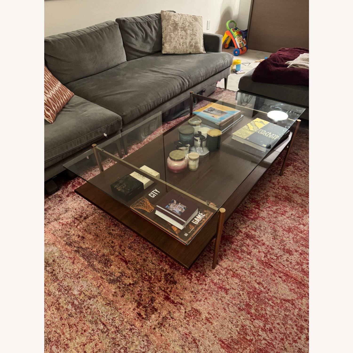 Wes Elm Mid-Century Art Display Coffee Table  - image-3