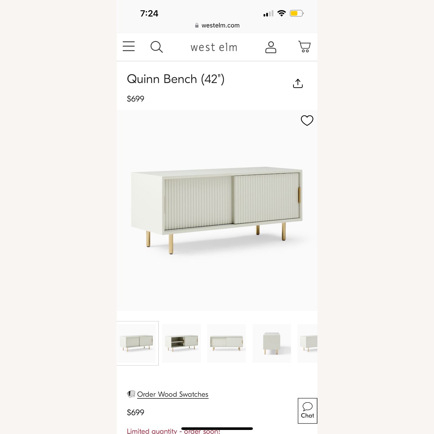 West Elm Quinn 48” Media Console - image-7