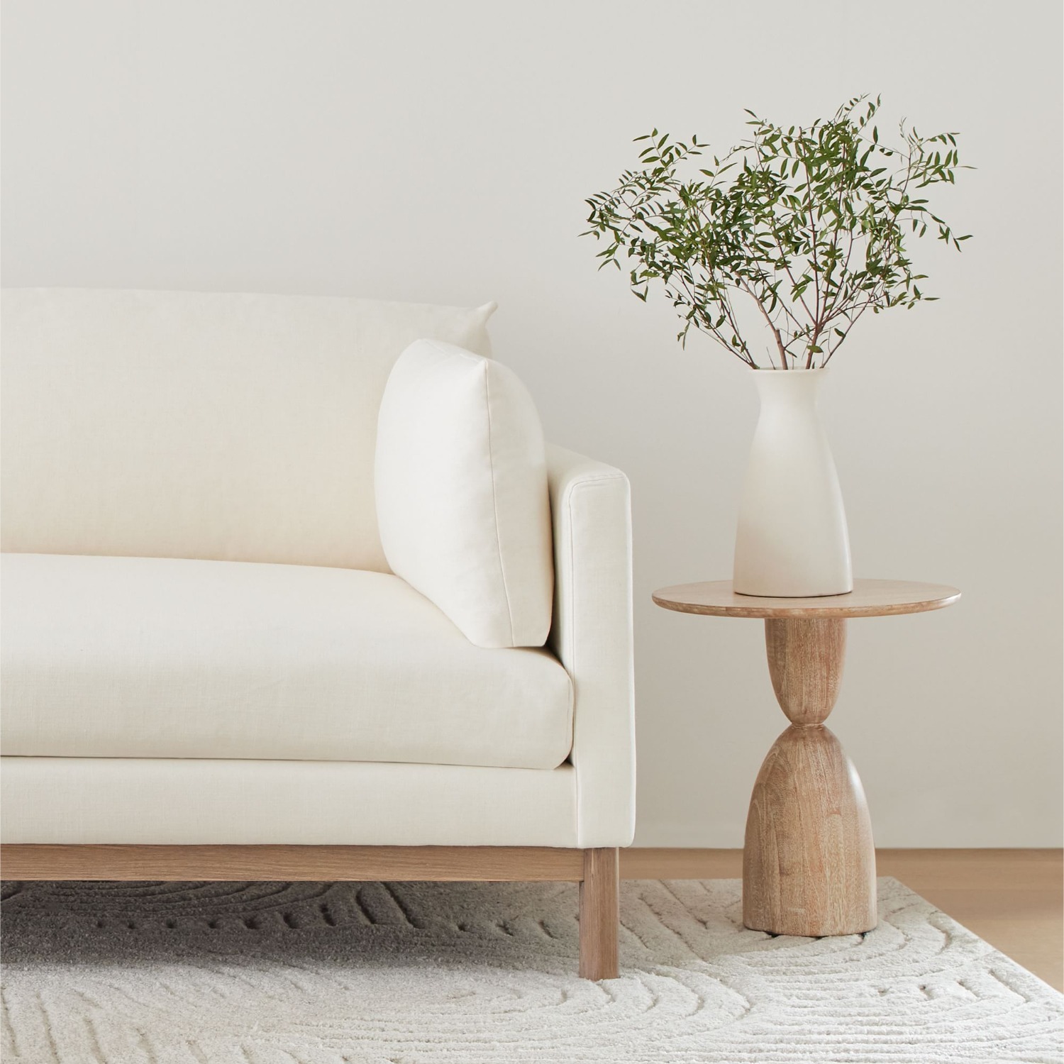 West Elm Winona Round Pedestal Side Table (16") - image-4