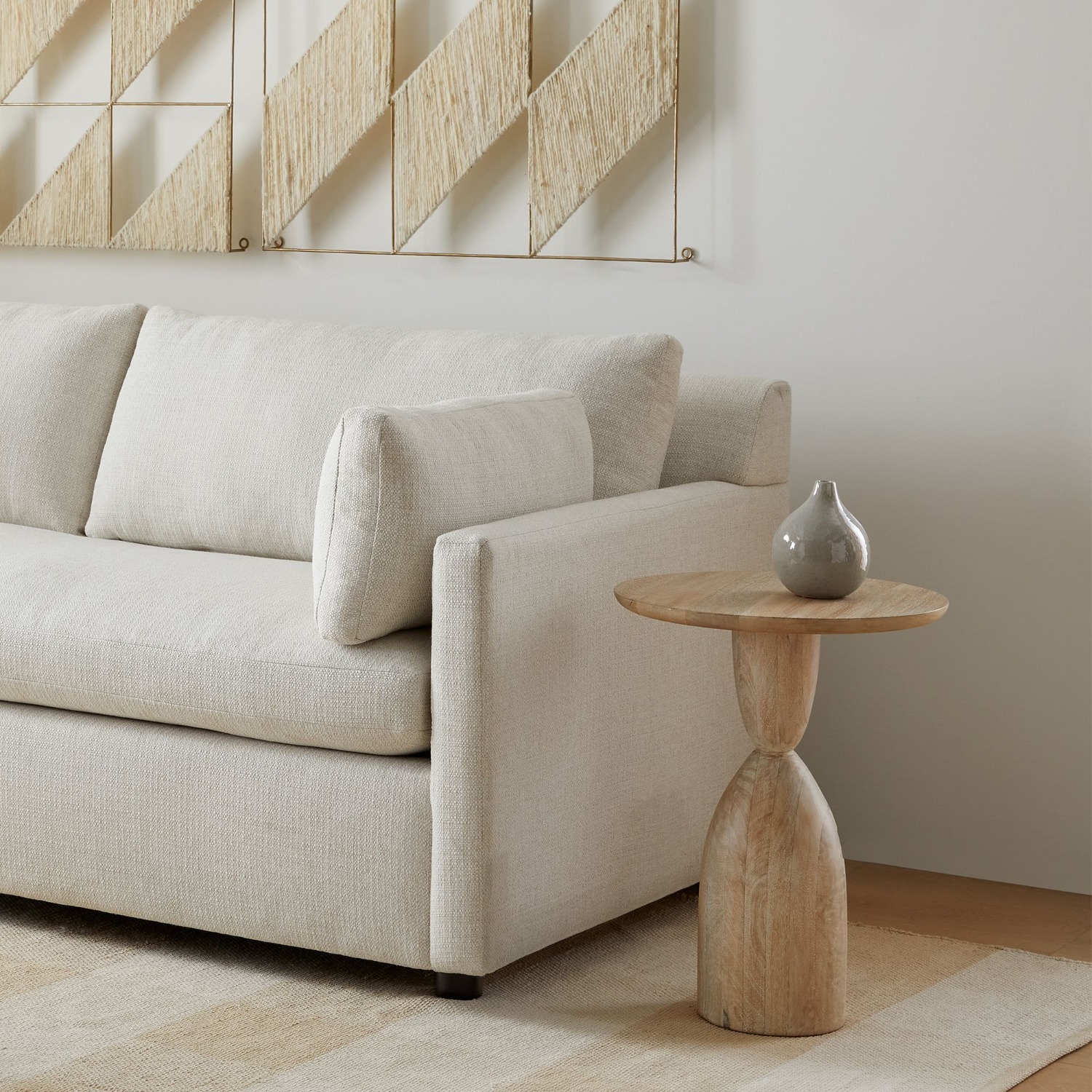 West Elm Winona Round Pedestal Side Table (16") - image-3